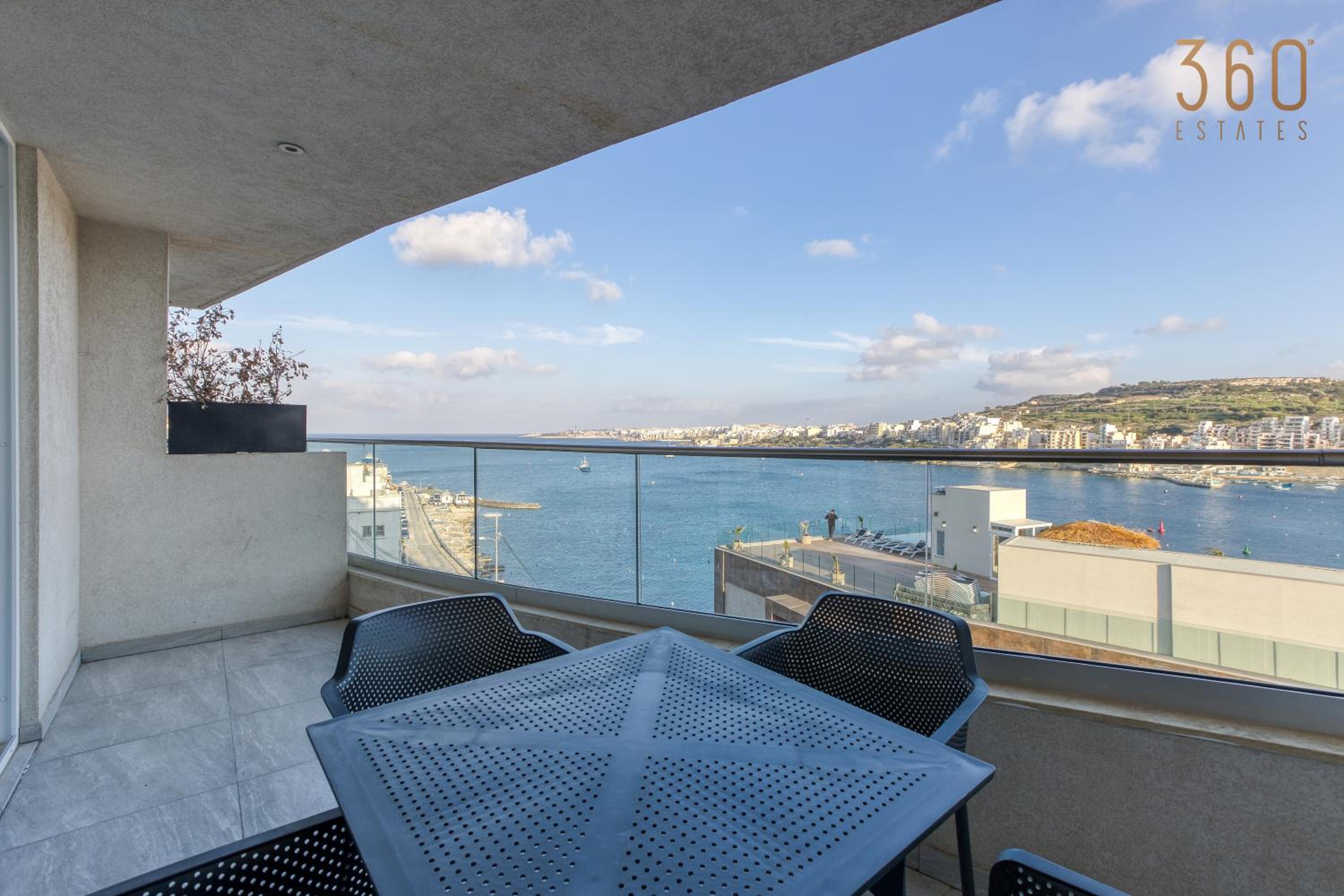 Waterfront 3BR home, with private balcony in Xemxija by 360 Estates photo 2