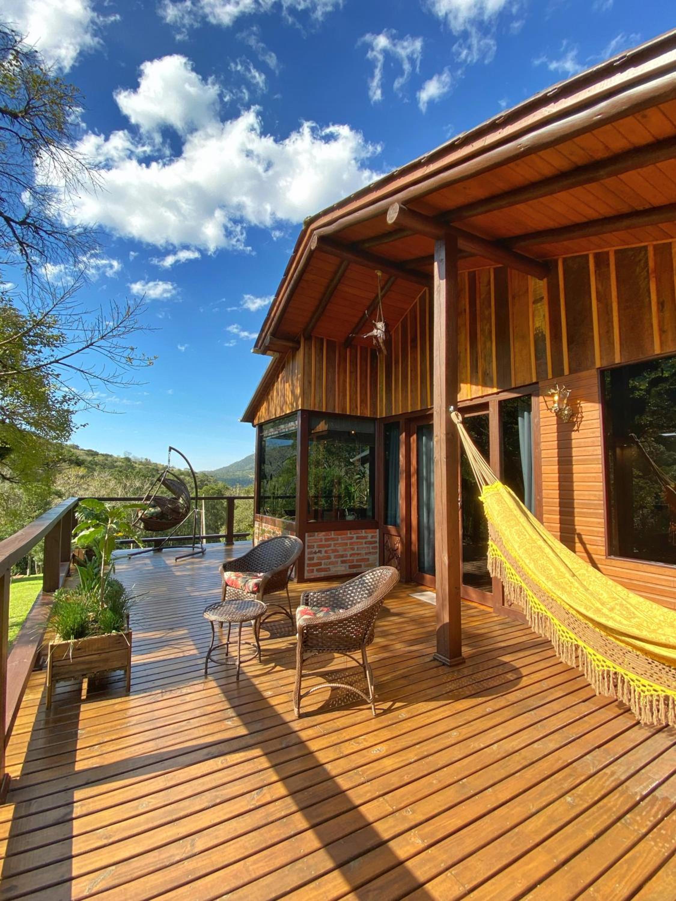Cabana com visual incrível para a Serra