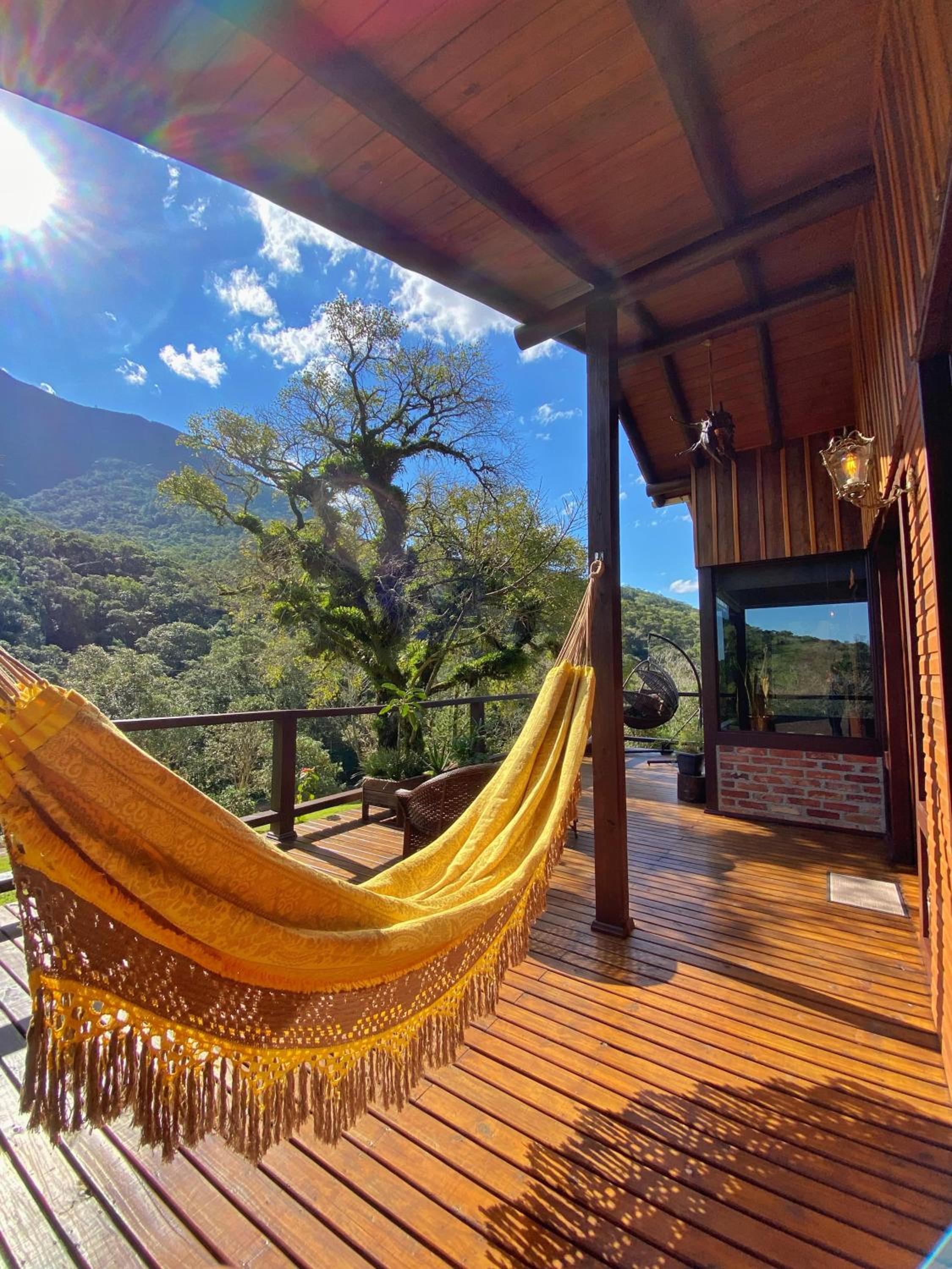 Cabana com visual incrível para a Serra