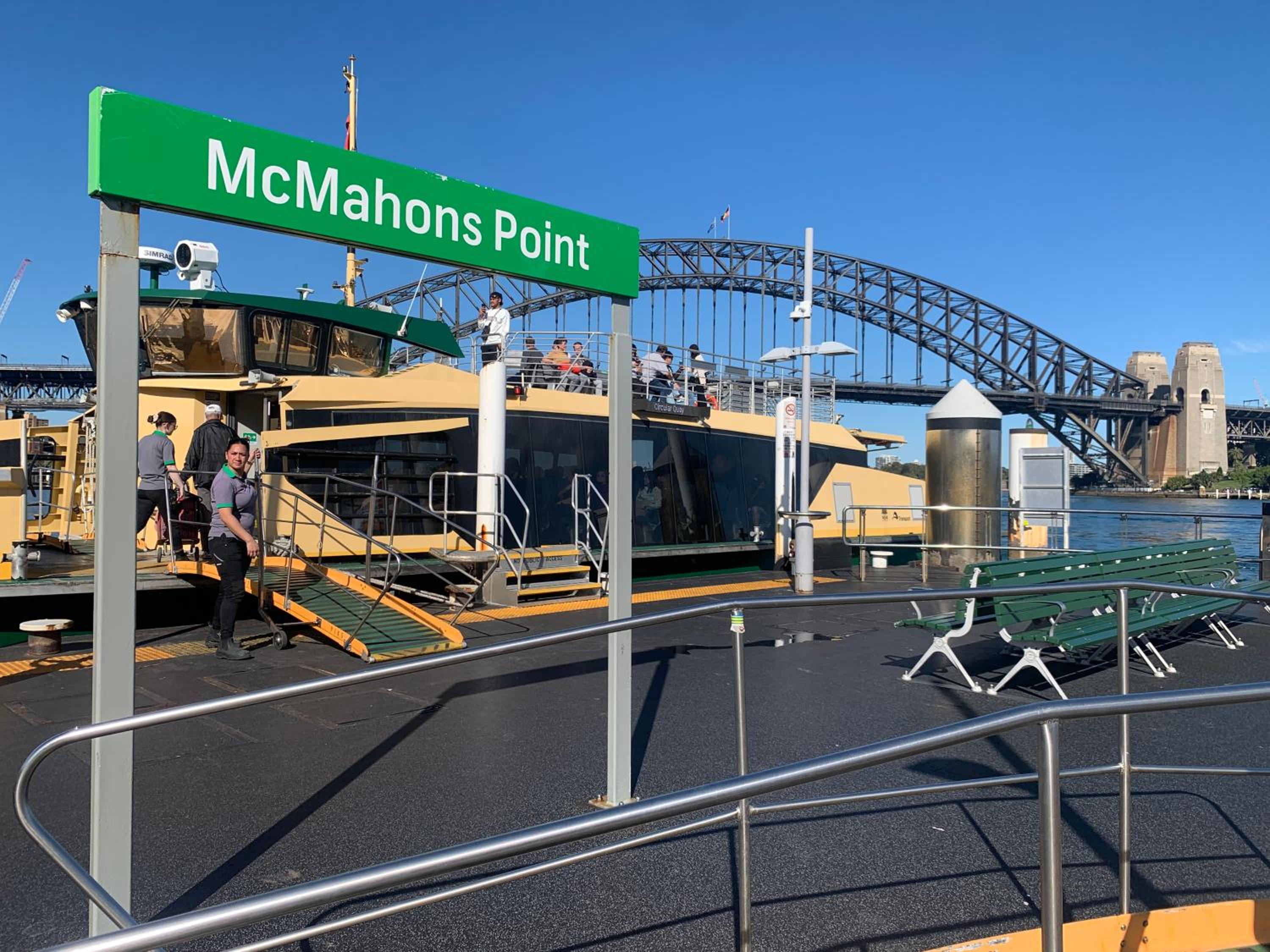 Sydney Harbor bridge and opera house view