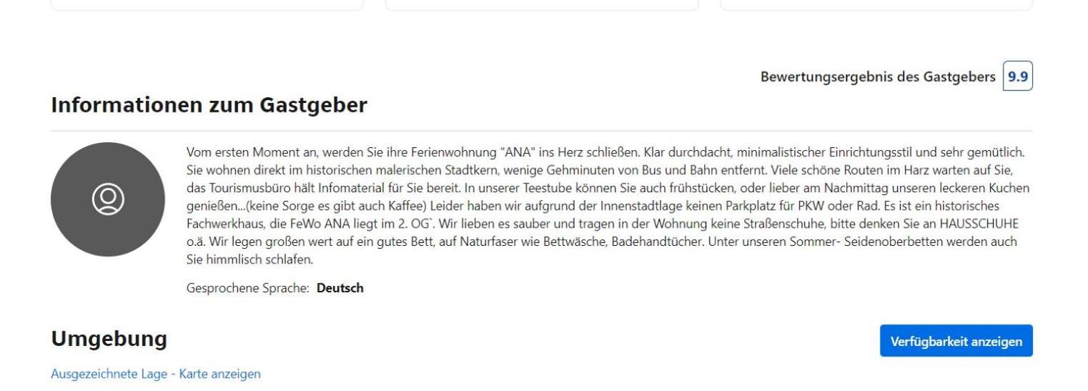 Ferienwohnung Teestube Wernigerode ANA
