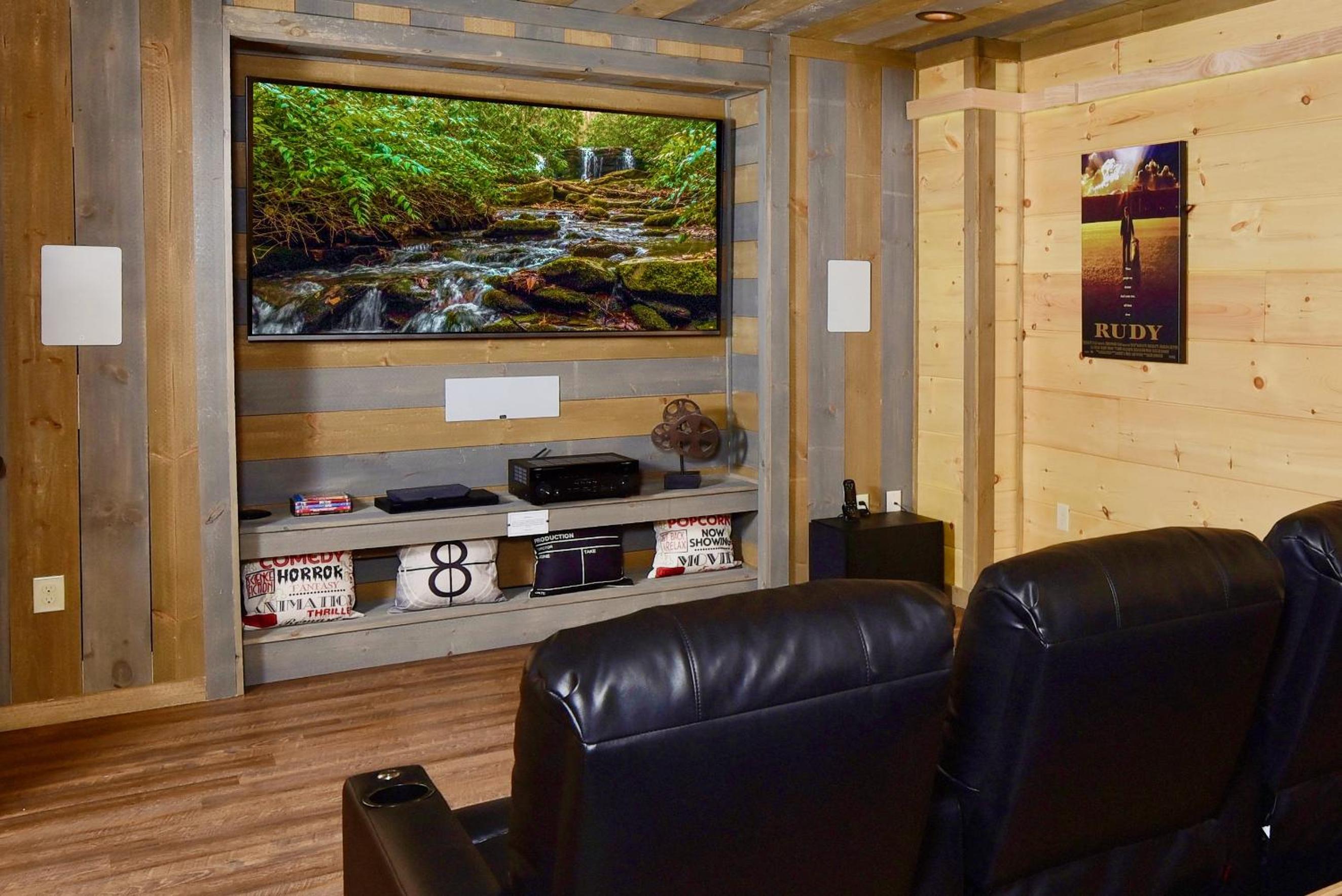 Sweet Mtn Retreat Theater Game Room EV view 3
