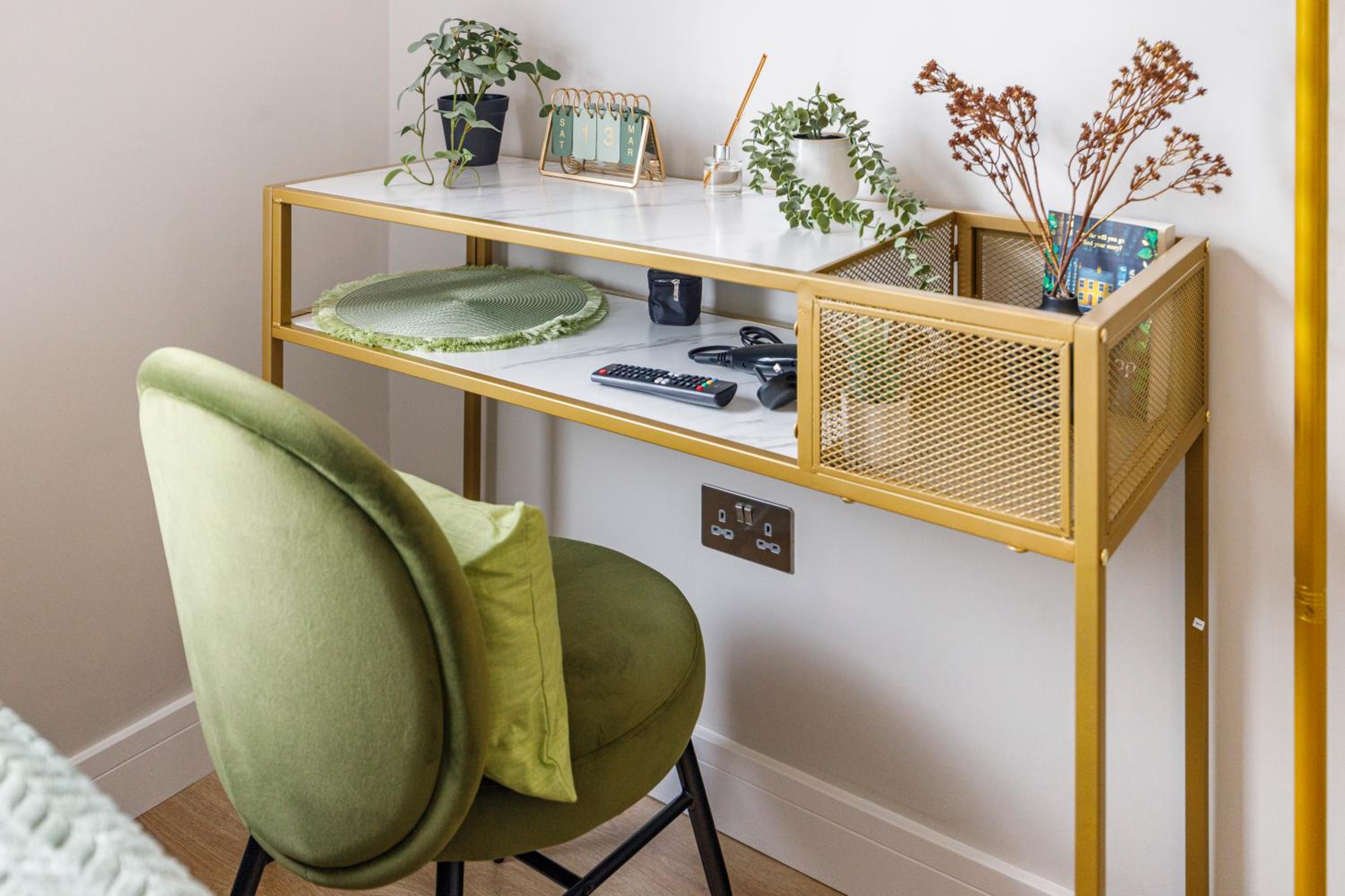 Urban Green Oasis Modern Minimalist Studio