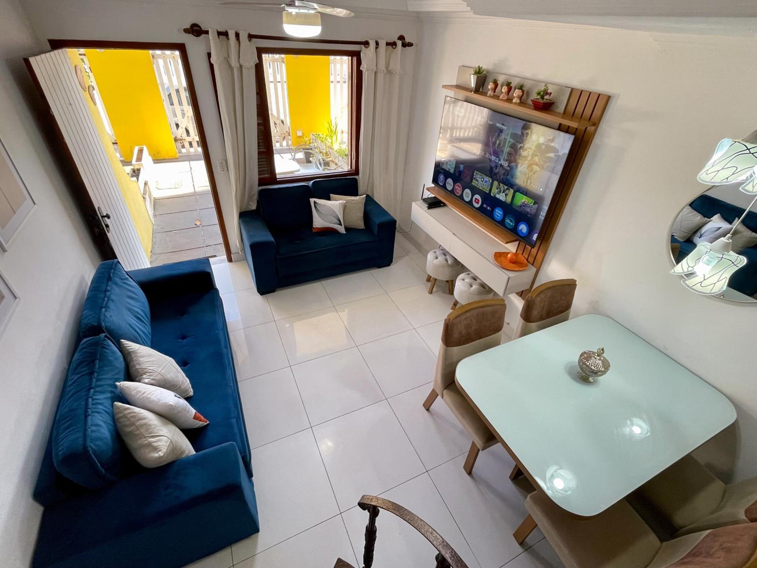 Casa Duplex Praia Das Dunas - Pé na Areia - Alto Padrão - Ar Condicionado
