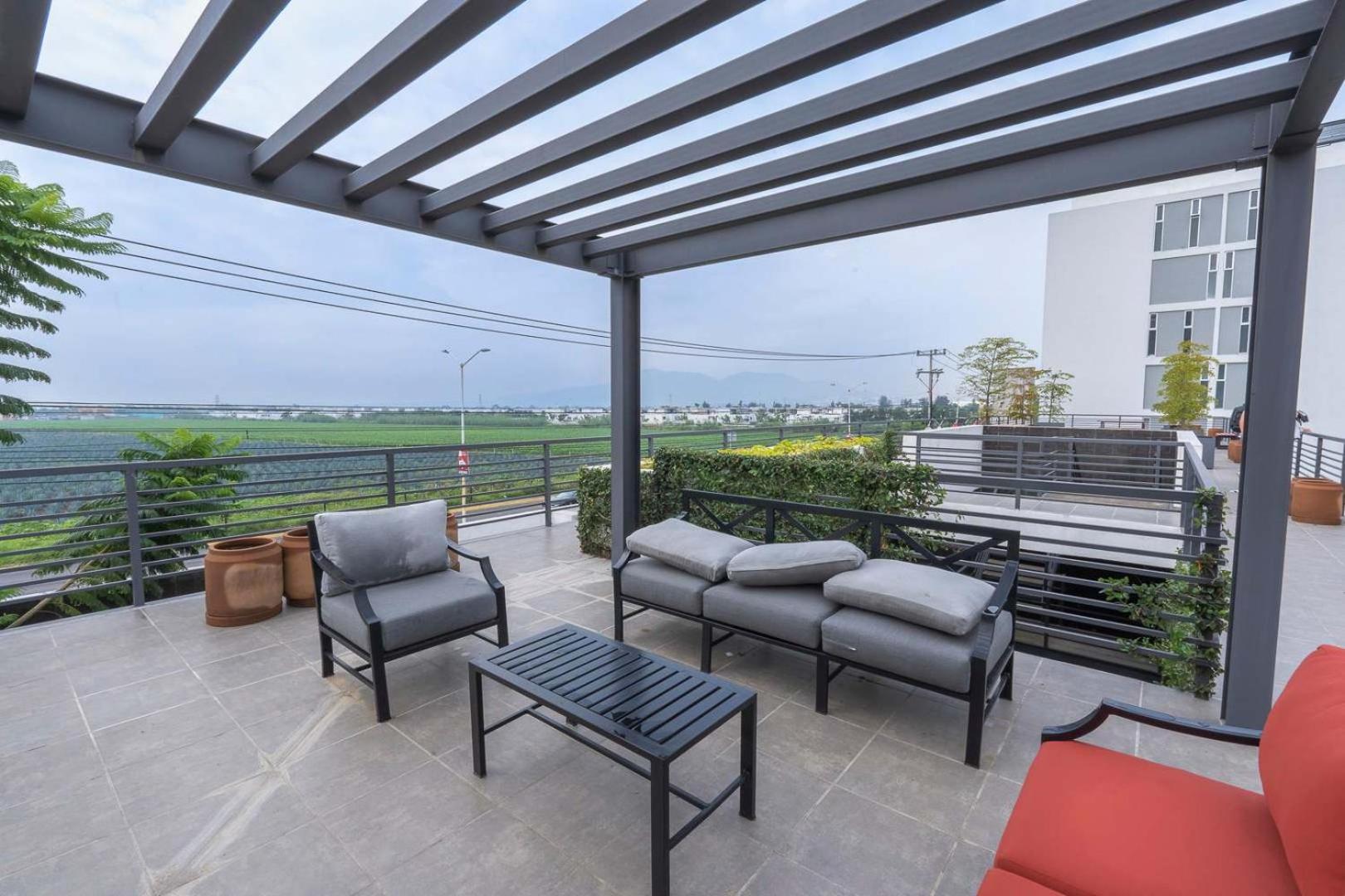 Modern Apartment with Terrace and Pool Access view 2