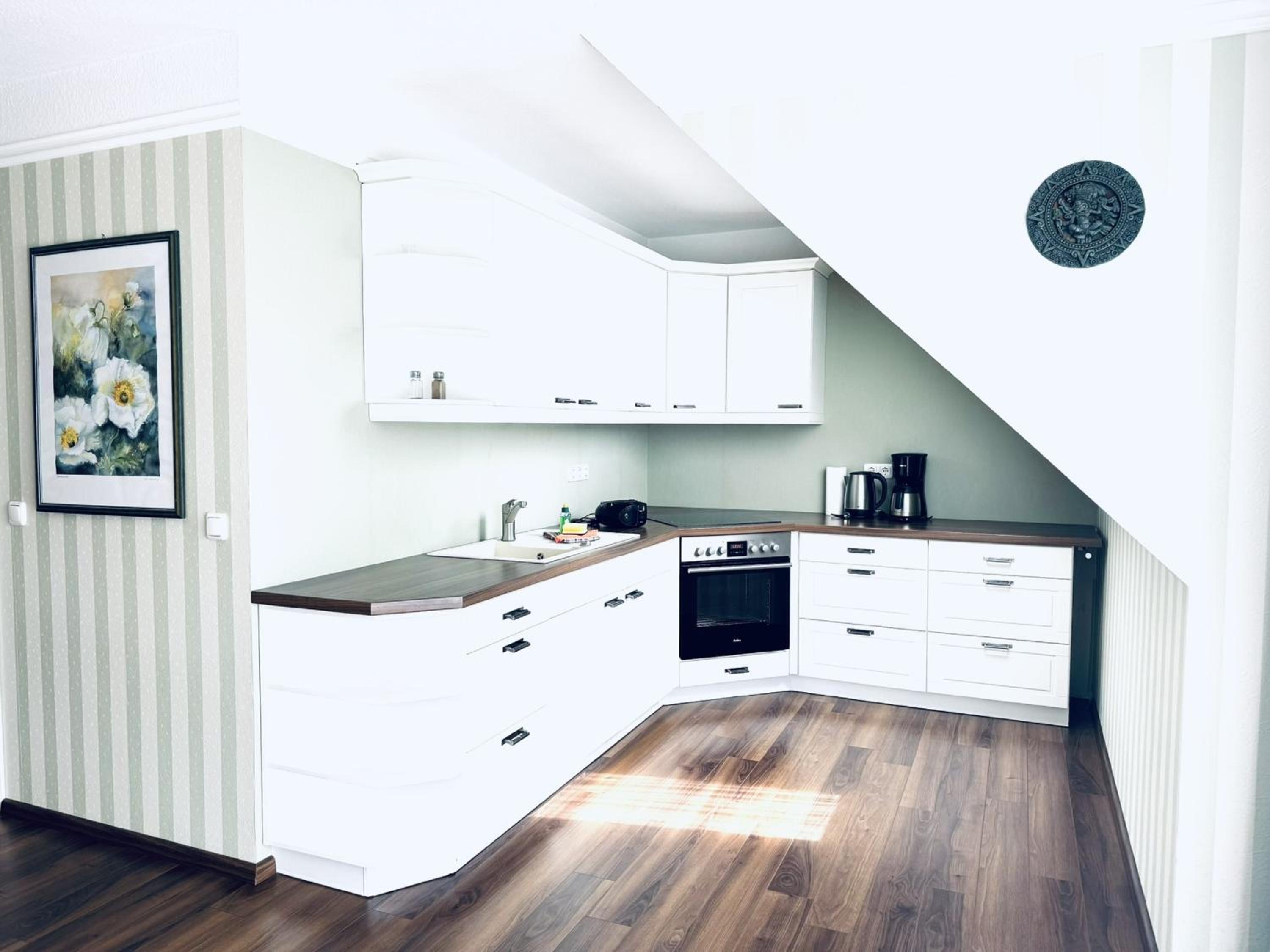 F-1112 Ferienwohnung Lobbe FeWo 04 strandnah, Garten