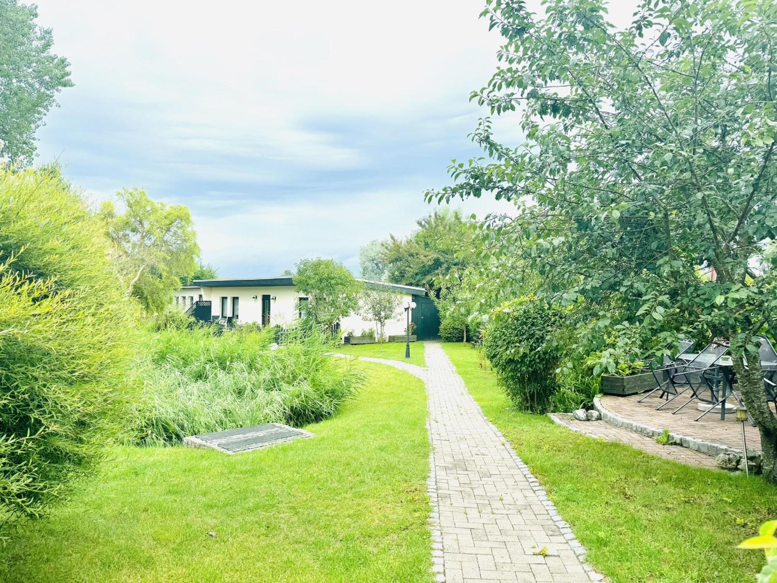 F-1112 Ferienwohnung Lobbe Haus strandnah, Terrasse