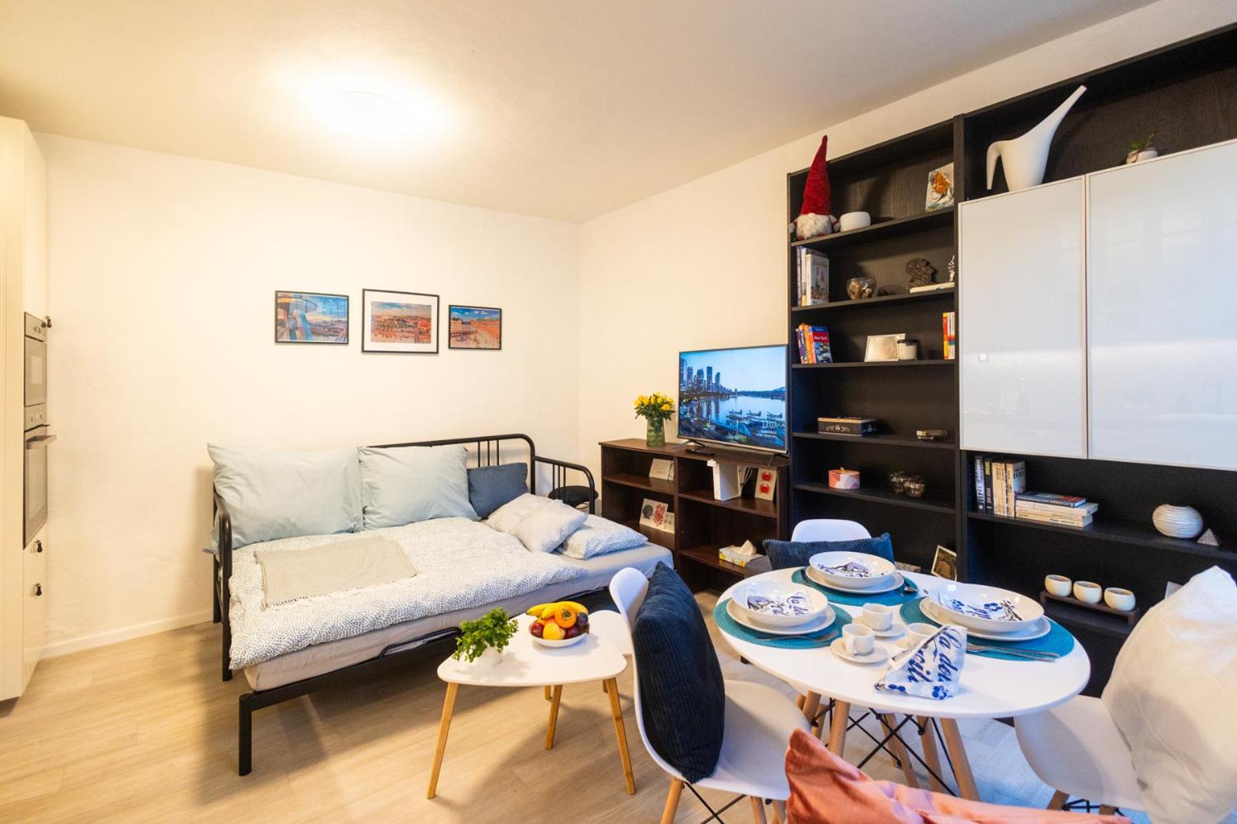 Old town 2 rooms apartment garden free parking view 5