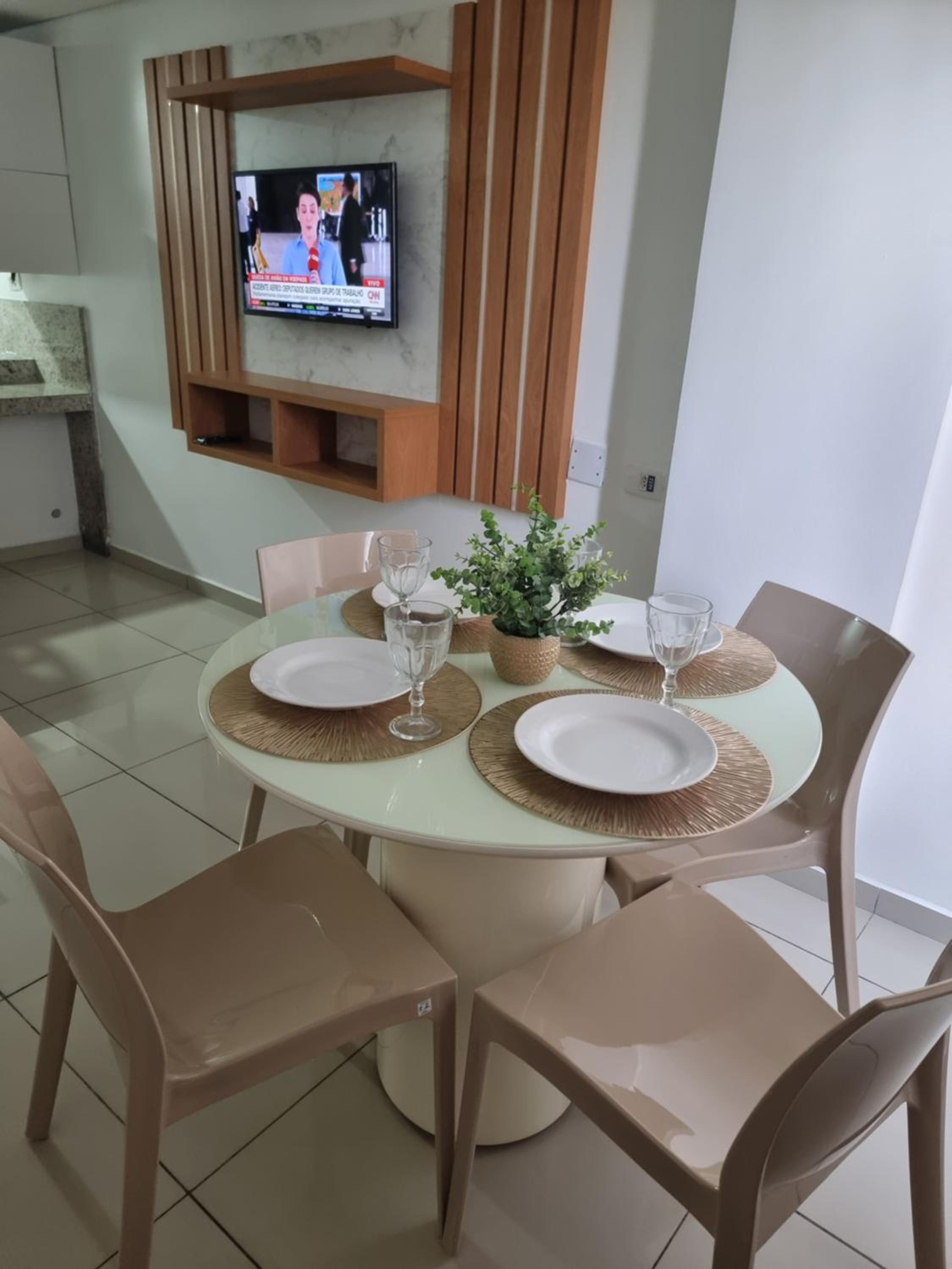 Flat Beira-mar completo com limpeza no nobile suites Tambaú