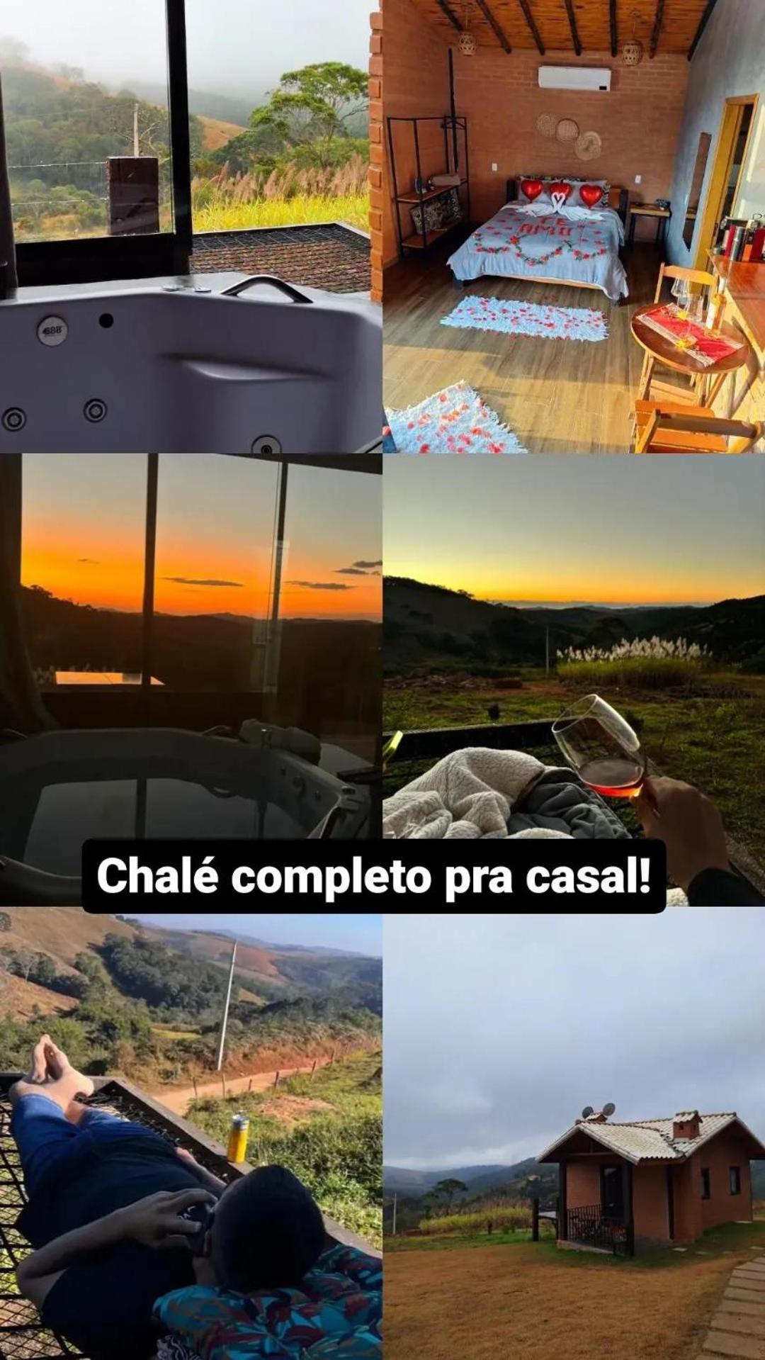 Vitrine da serra chalé luxo