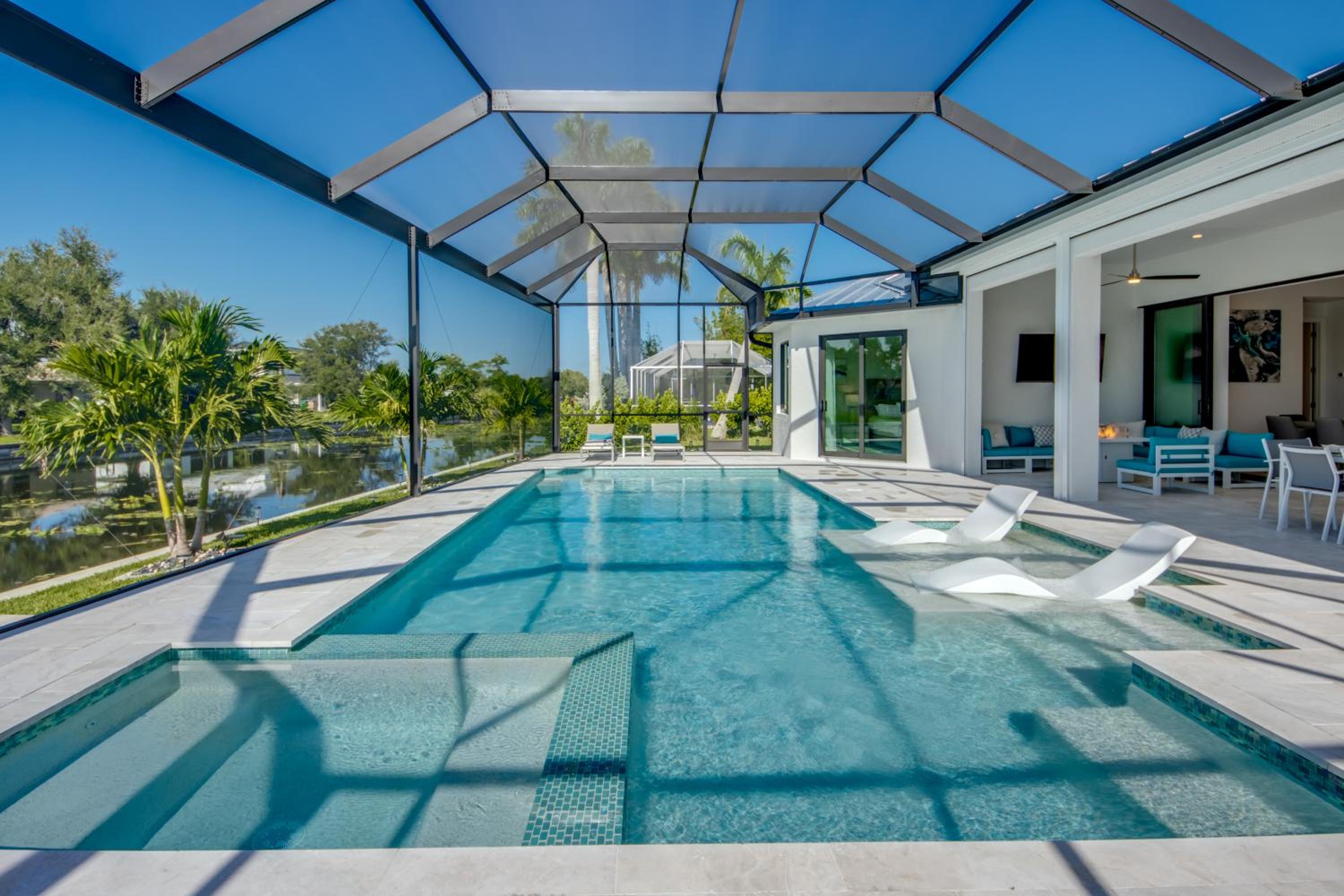 BRANDNEW Villa-PureSun at Canal intersection, heated saltwater pool and spa, facing south - Property Image 18