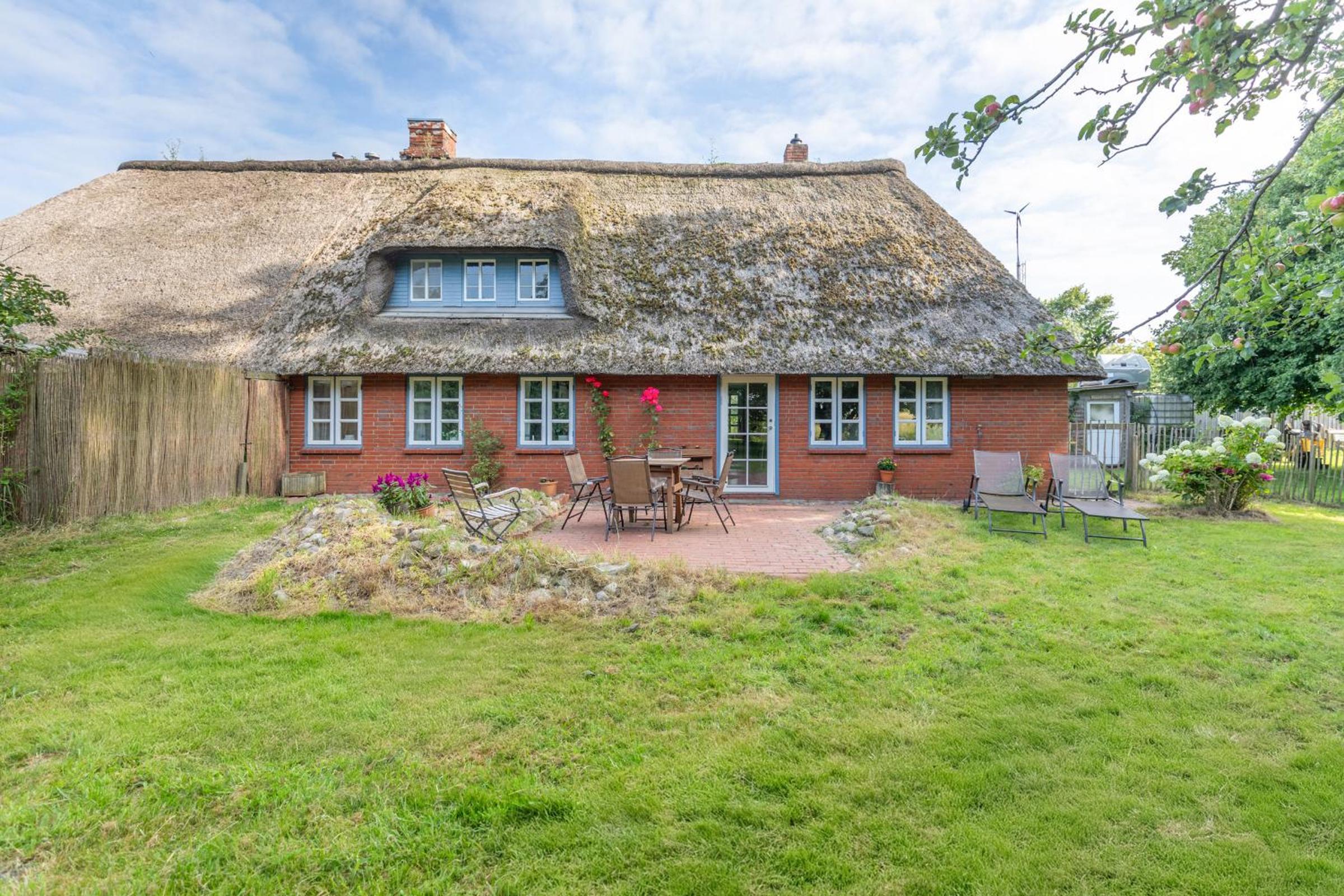 Reetdachhaus an der Wehle