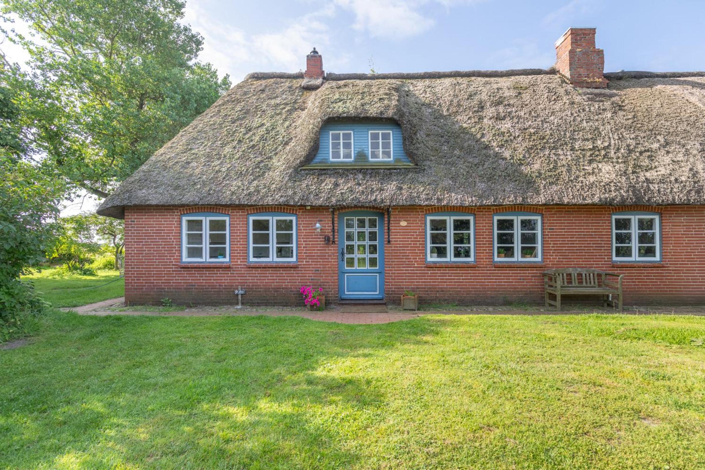 Reetdachhaus an der Wehle