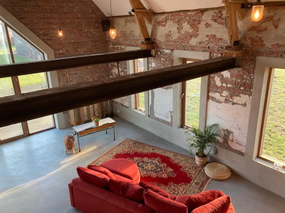 Schuurloft Hof ten Bogaerde met biozwembad, veldzicht & uilennest