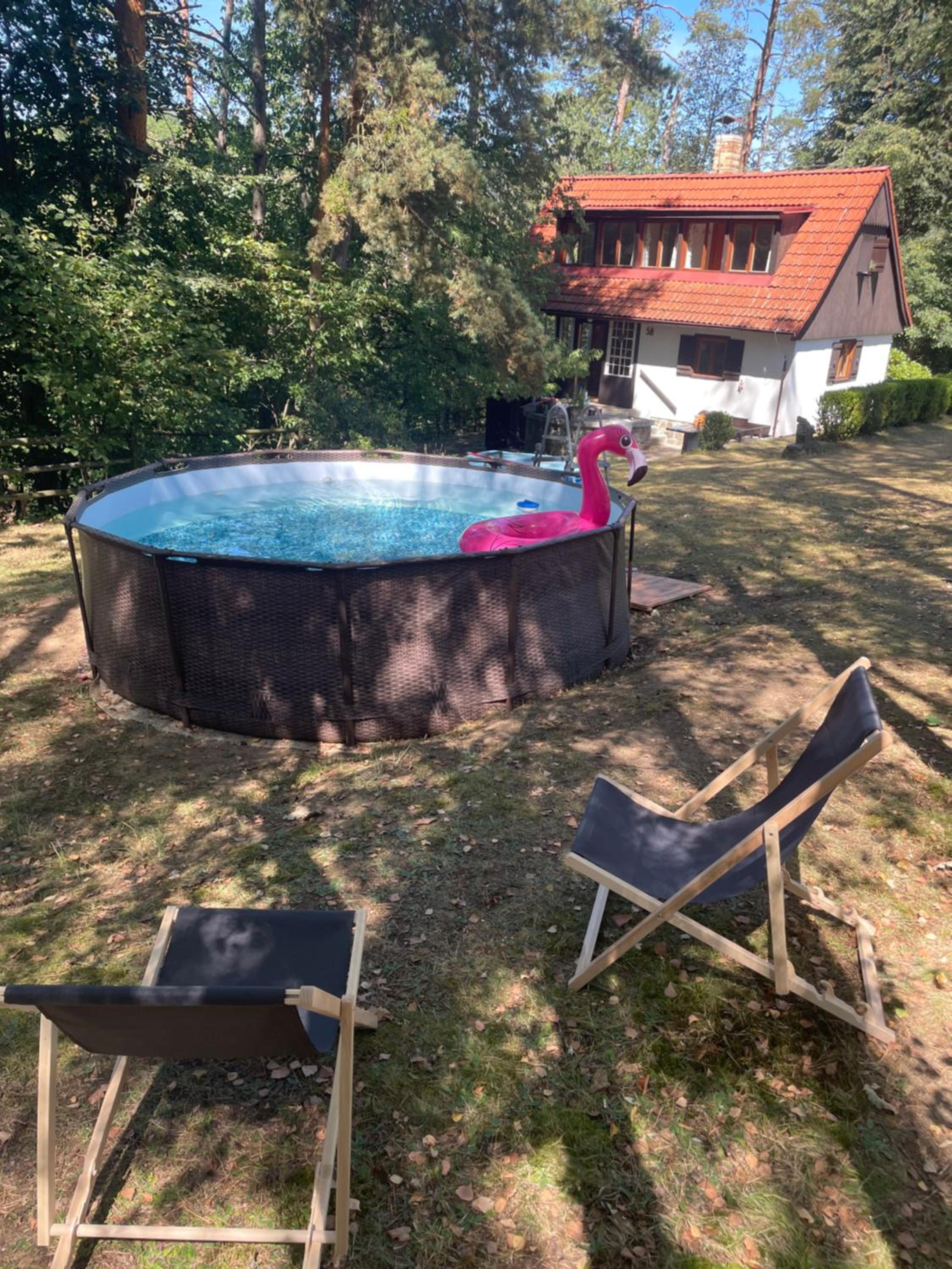 Chata nad řekou Otavou