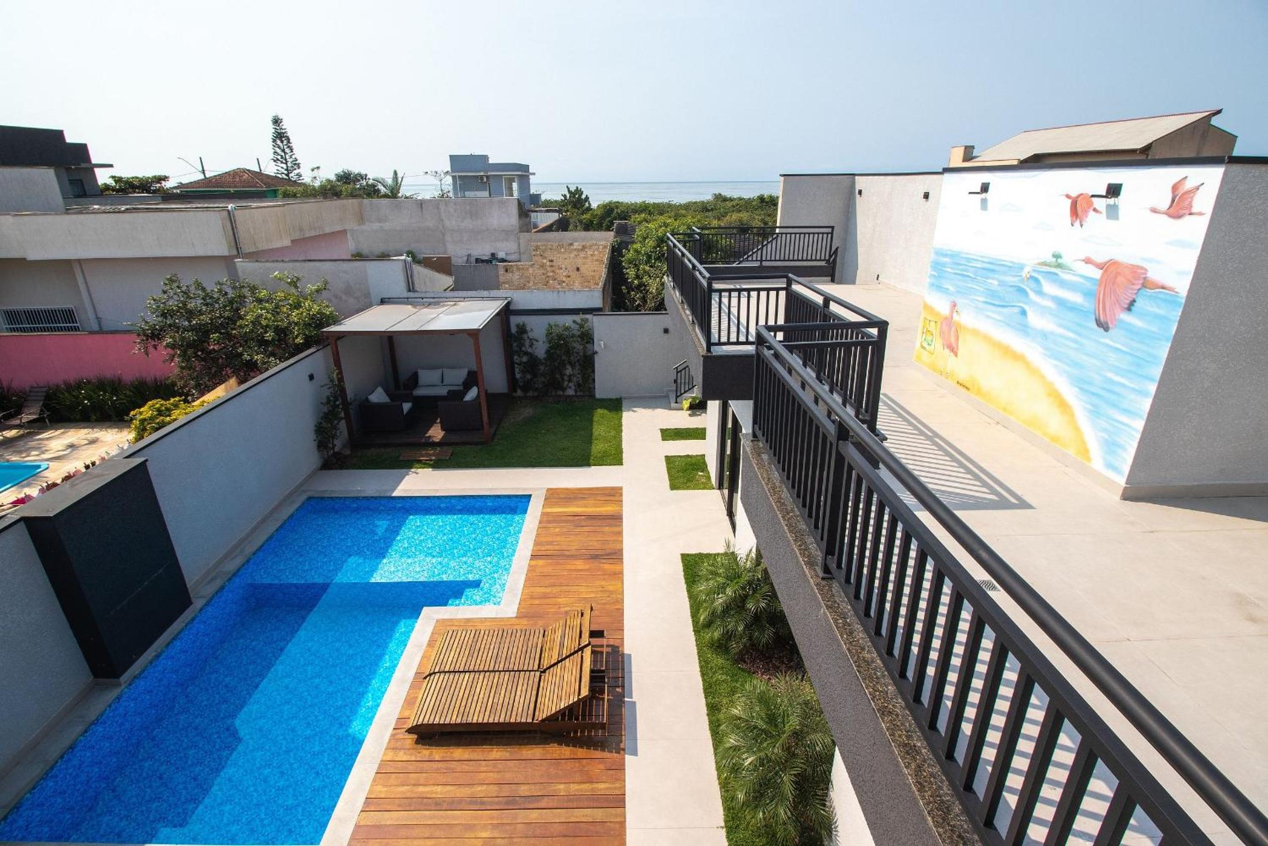 Palmeiras-Izi c/piscina aquecida vista para o mar