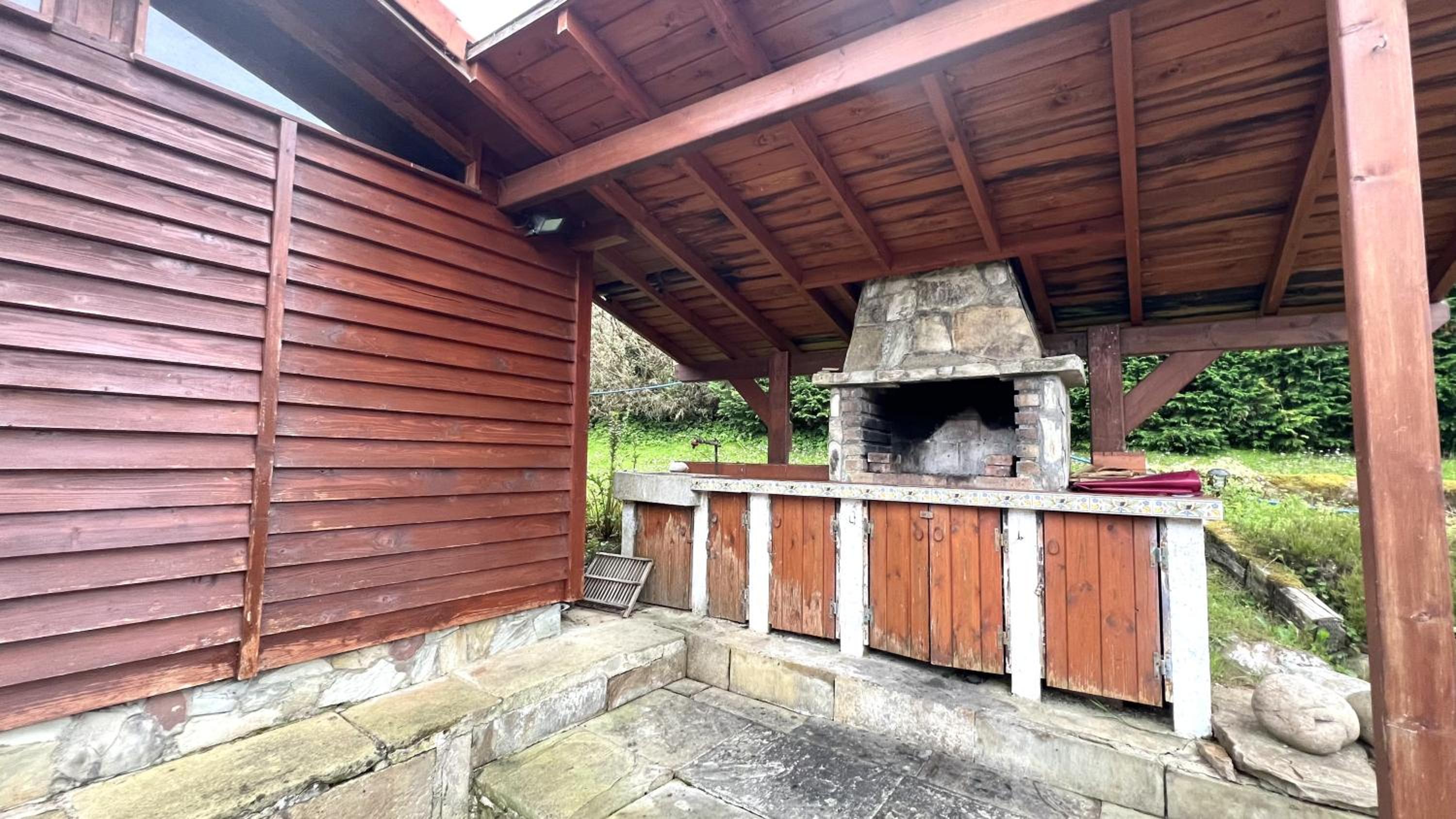 La cabaña de Vicente con piscina