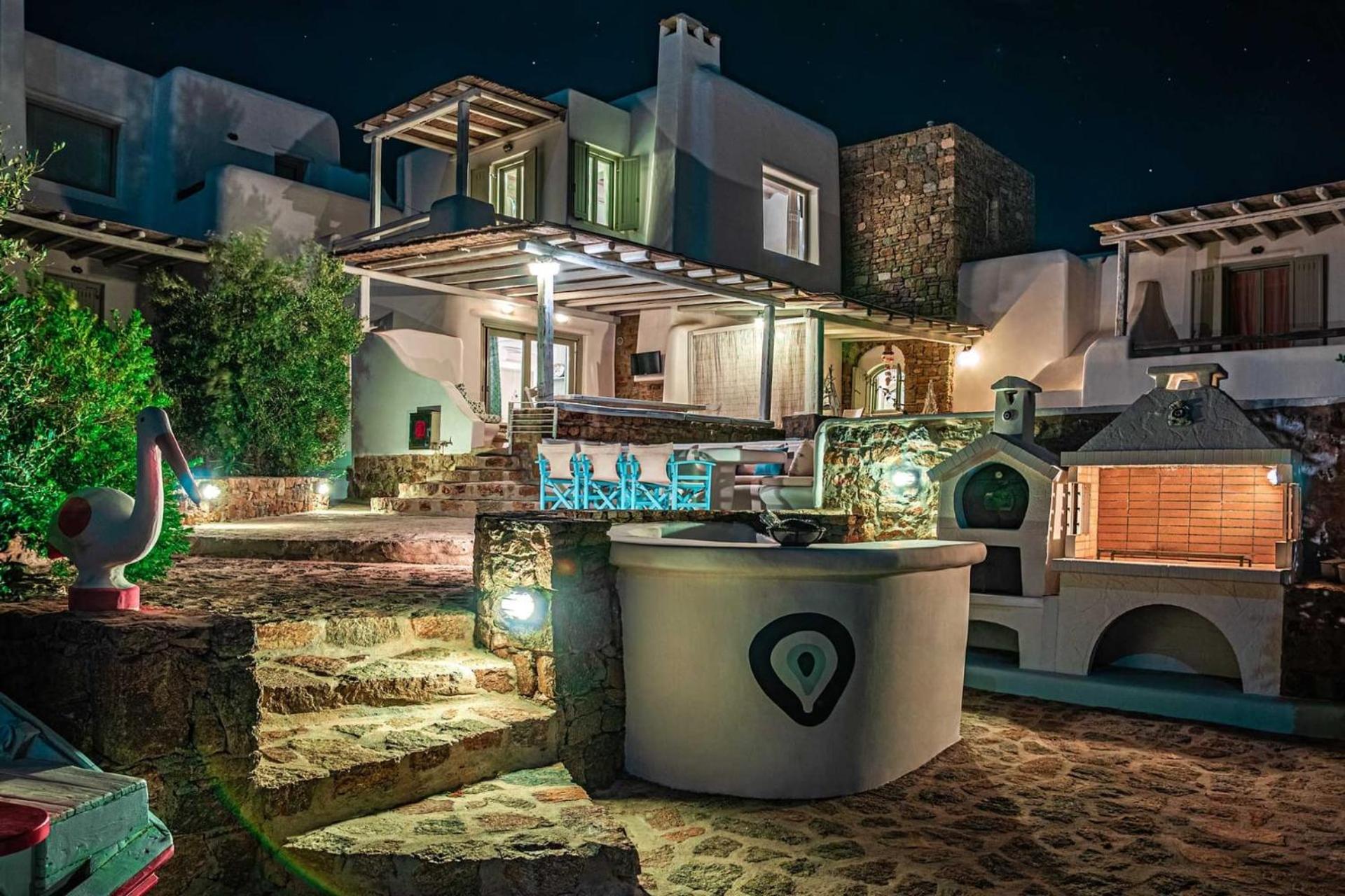 Magnificent Mykonos Apartment | Apartment Nexus | 2 Bedrooms | Private Terrace with Jacuzzi | Outdoor Dining Area & BBQ | Kalafatis view 3