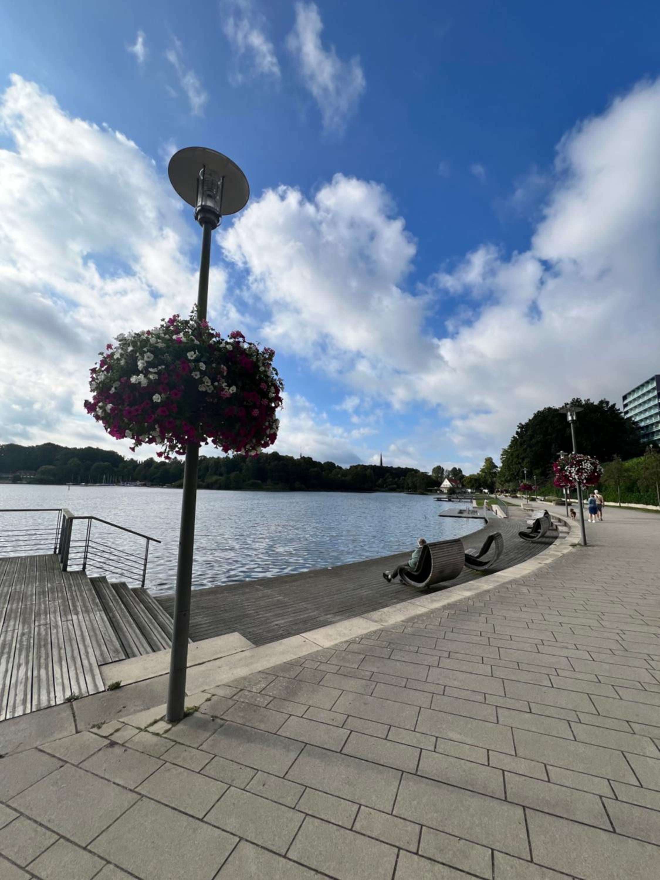 Panoramablick über den See