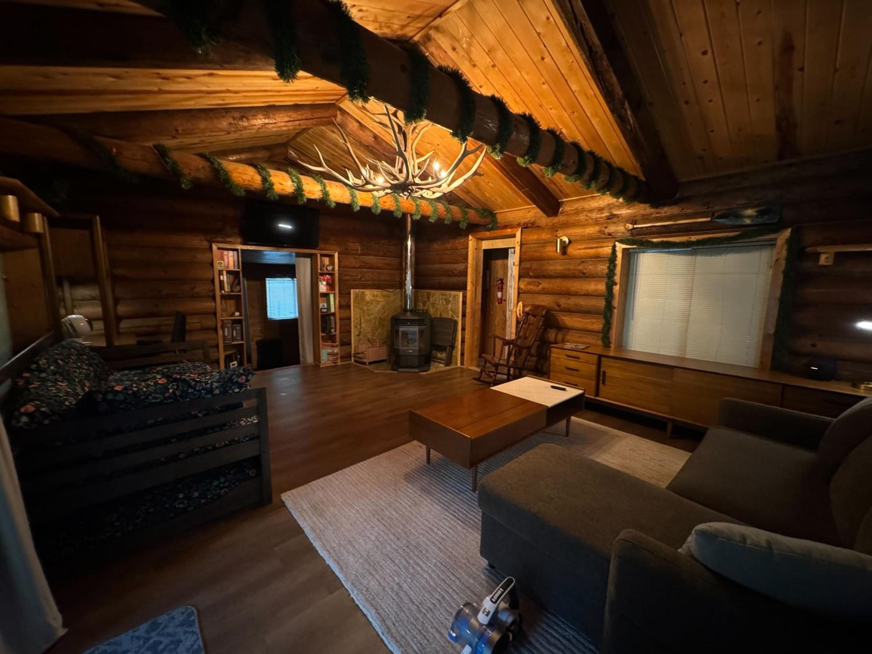 Spacious, Custom-Built Log Cabin