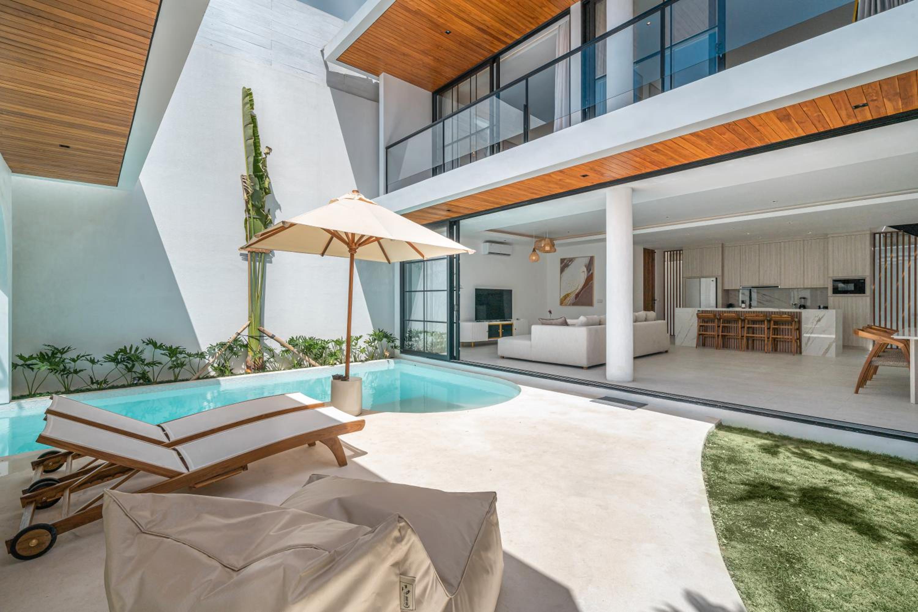 Villa Janoor - Elegant 3-Bedroom Villa Near Batu Belig Beach — recepcion & lobby