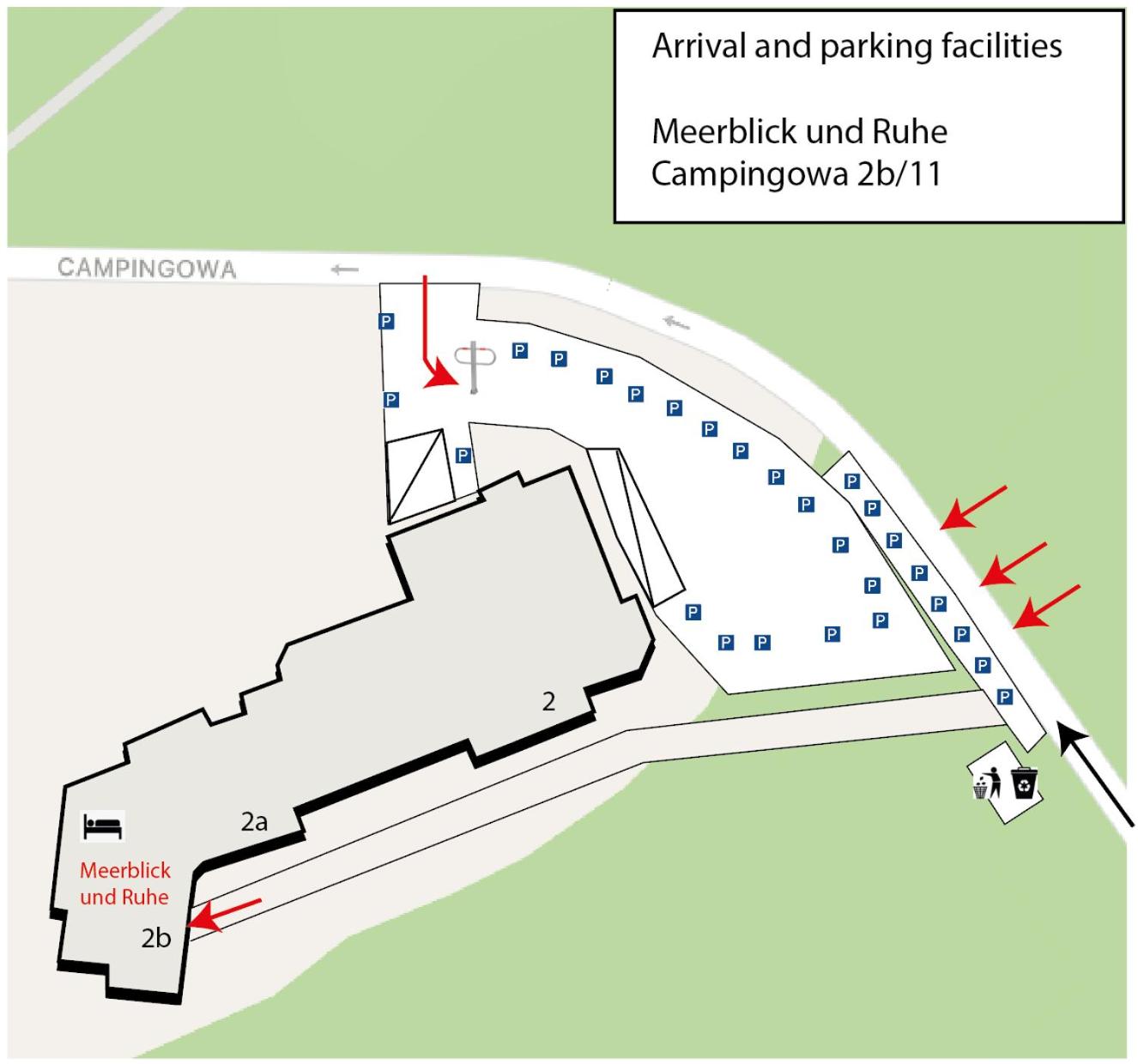 Meerblick Widok na morze parking gratis