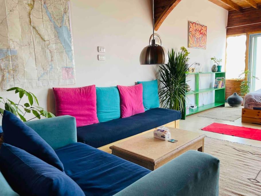 Beach front studio with huge roof top terrace