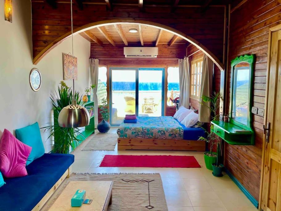 Beach front studio with huge roof top terrace