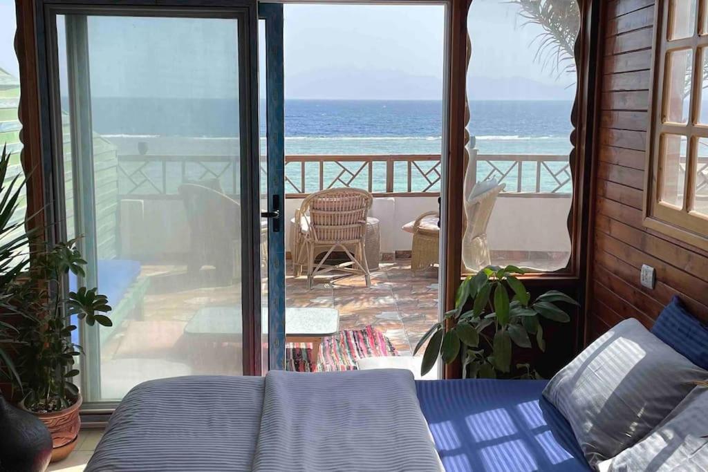 Beach front studio with huge roof top terrace
