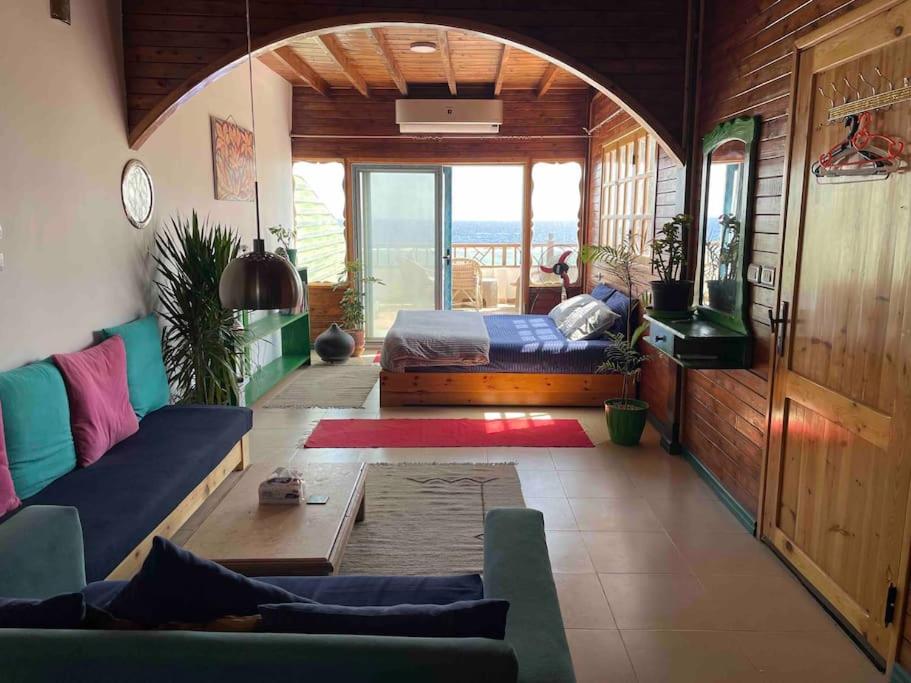 Beach front studio with huge roof top terrace