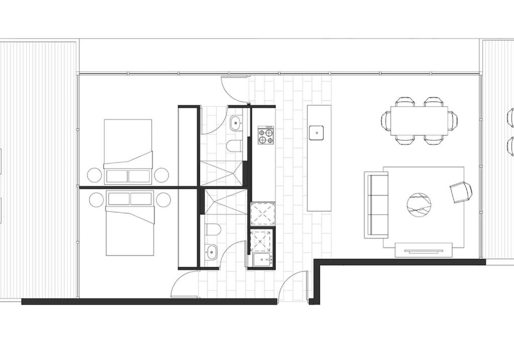 160m2 LUXURY ROOFTOP PENTHOUSE, OCEAN VIEW, GARAGE, BEACH