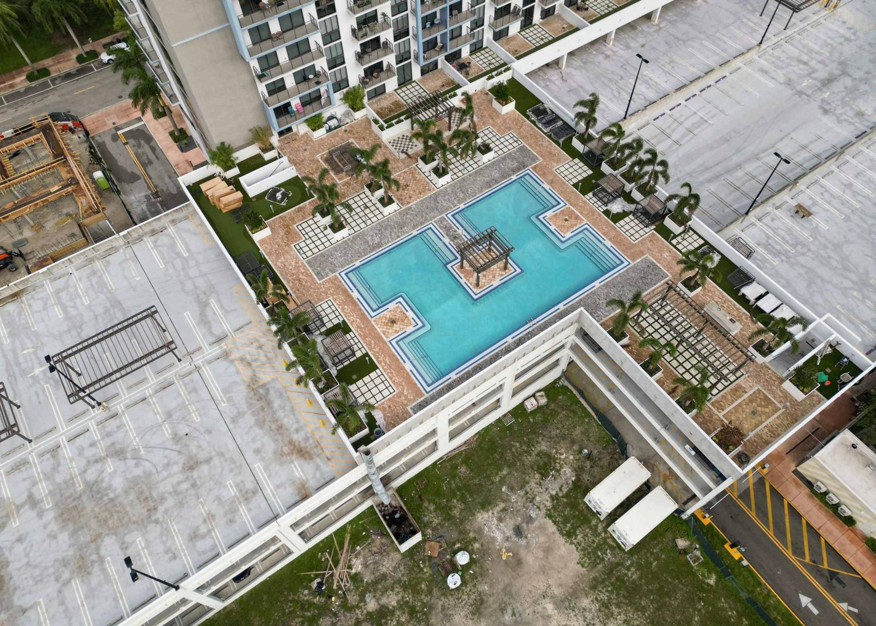 La Central- CityPlace Doral and across from a Park