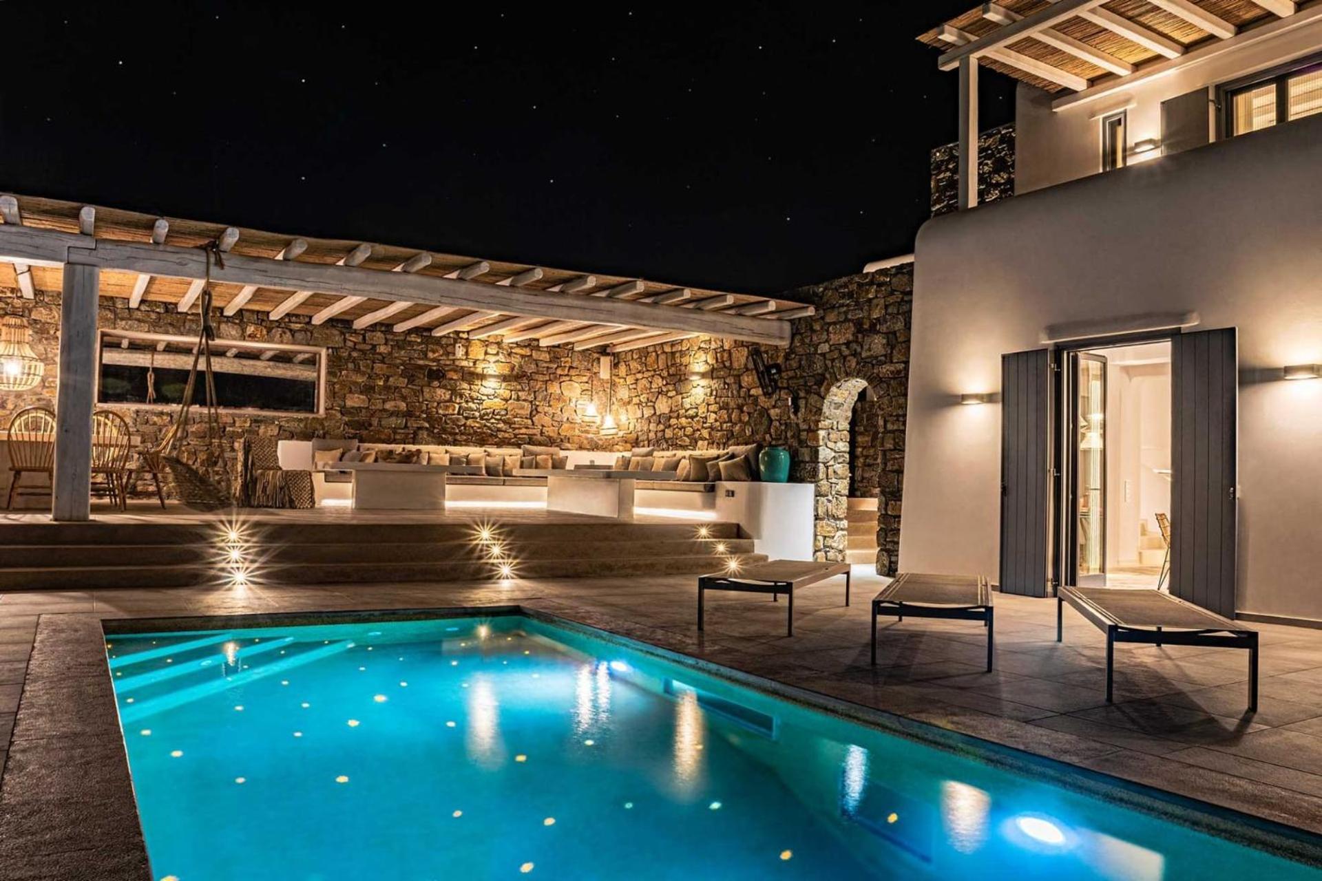 Splendid Mykonos Villa | Villa Agape | 5 Bedrooms | Private Pool with Stunning Sea Views | Outdoor Lounge & Dining Area | Hot Tub | Kalafatis photo 5