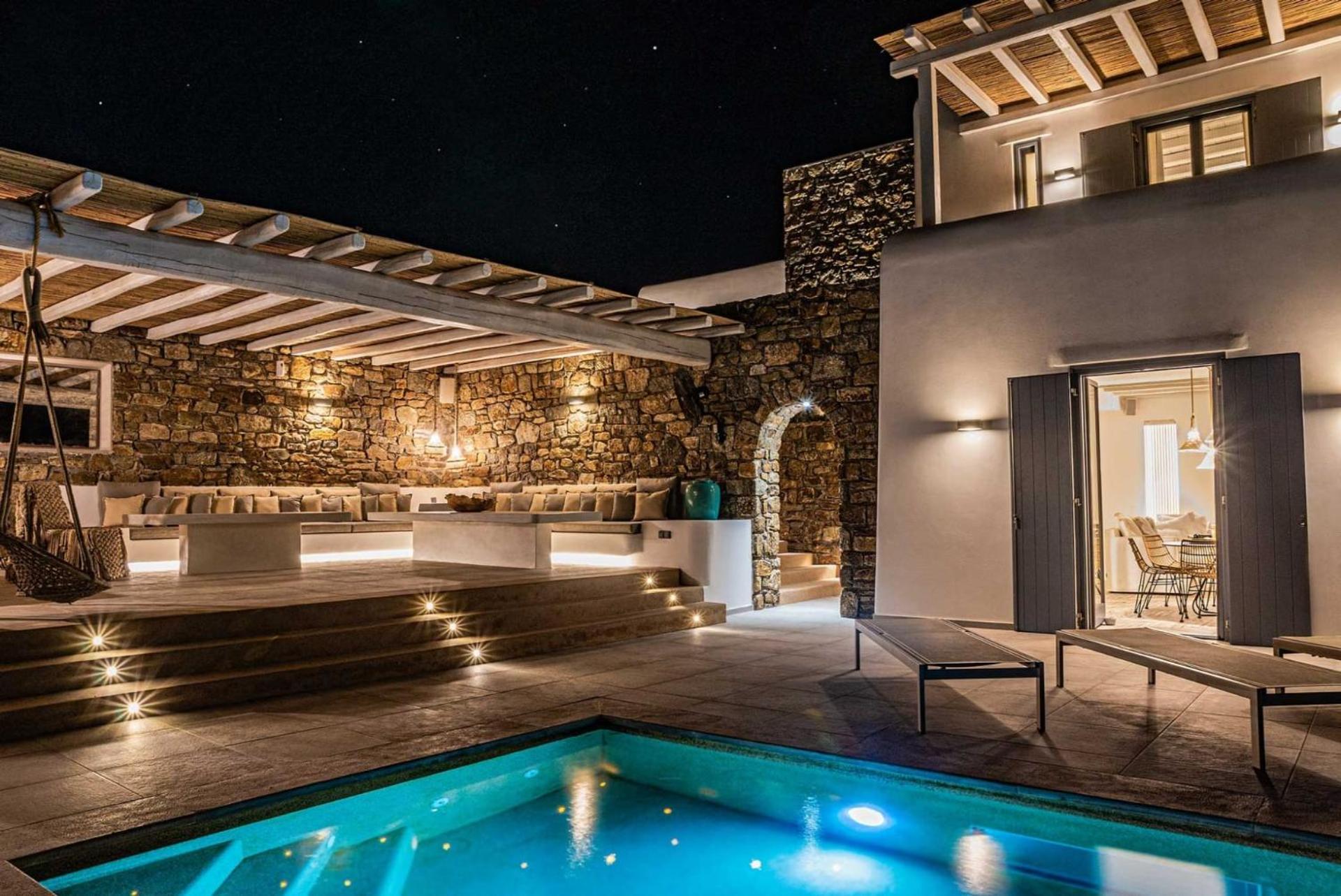 Splendid Mykonos Villa | Villa Agape | 5 Bedrooms | Private Pool with Stunning Sea Views | Outdoor Lounge & Dining Area | Hot Tub | Kalafatis photo 3
