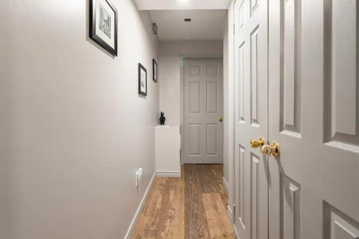 Modern, basement apartment, close to airport
