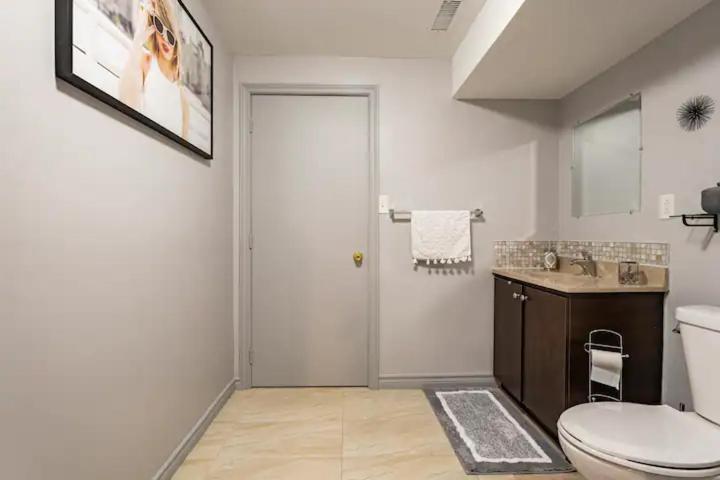 Modern, basement apartment, close to airport