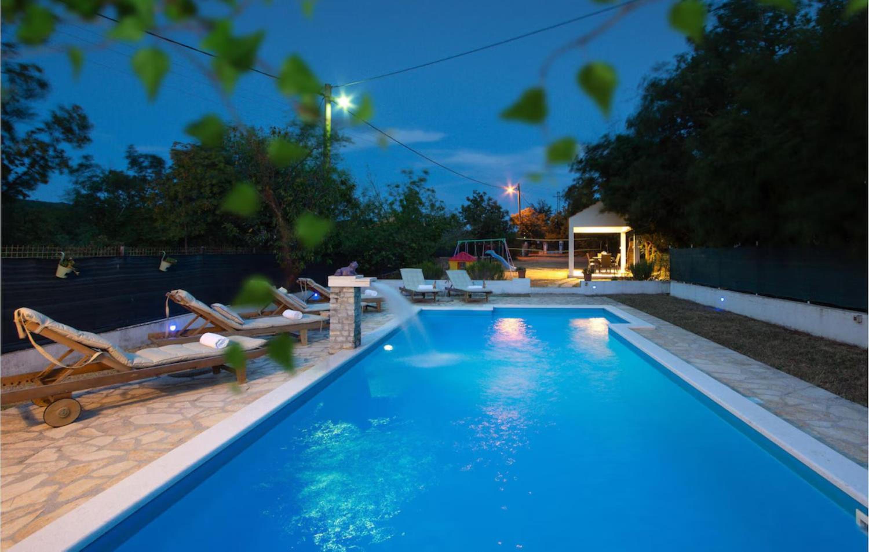 House Runjic with pool, large garden and playground