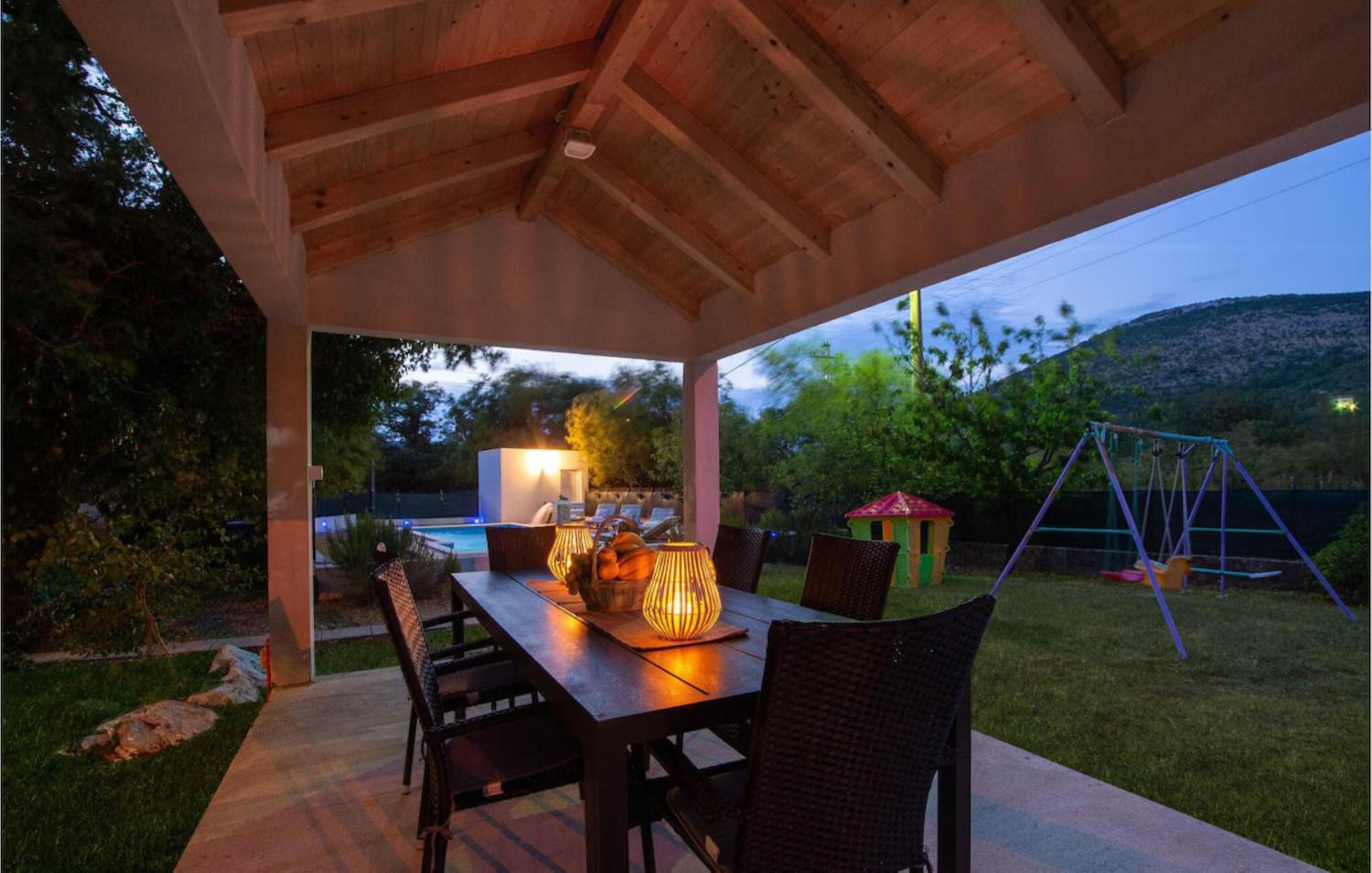House Runjic with pool, large garden and playground