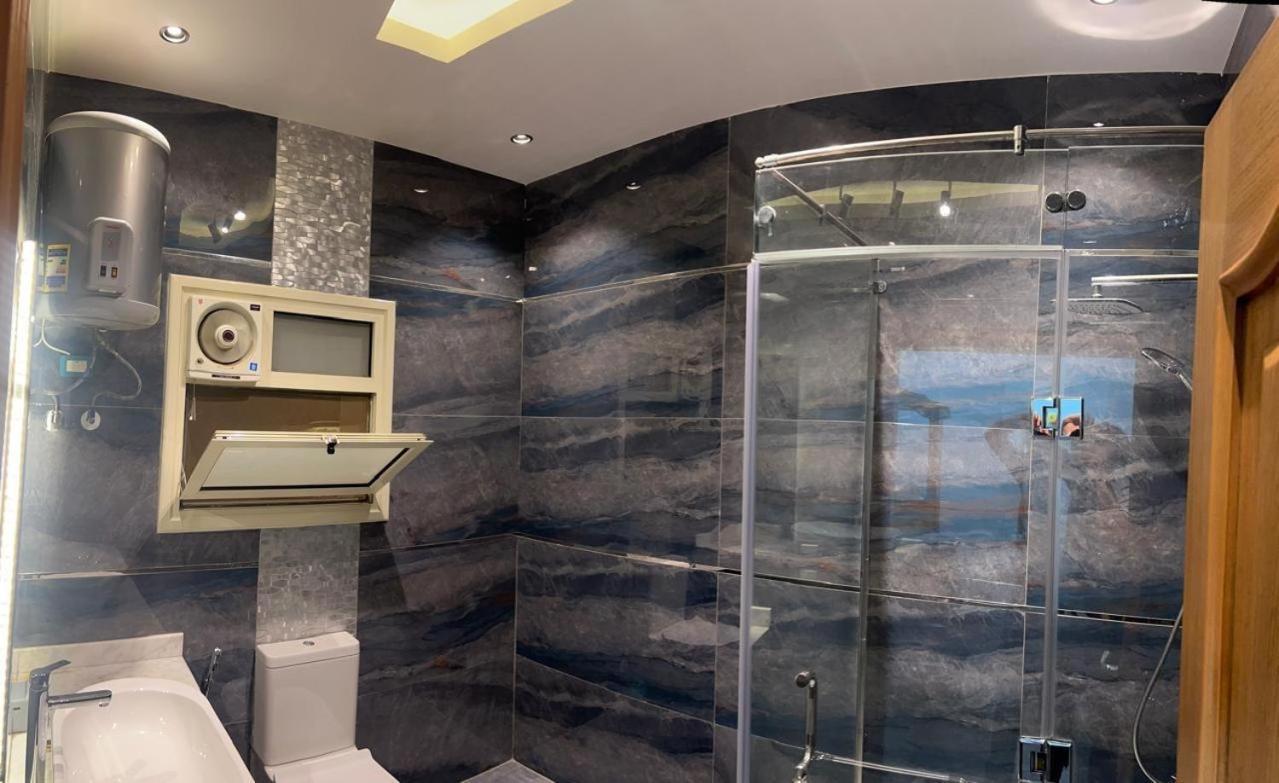 modern villa with coverable warm pool sheik zayed compound