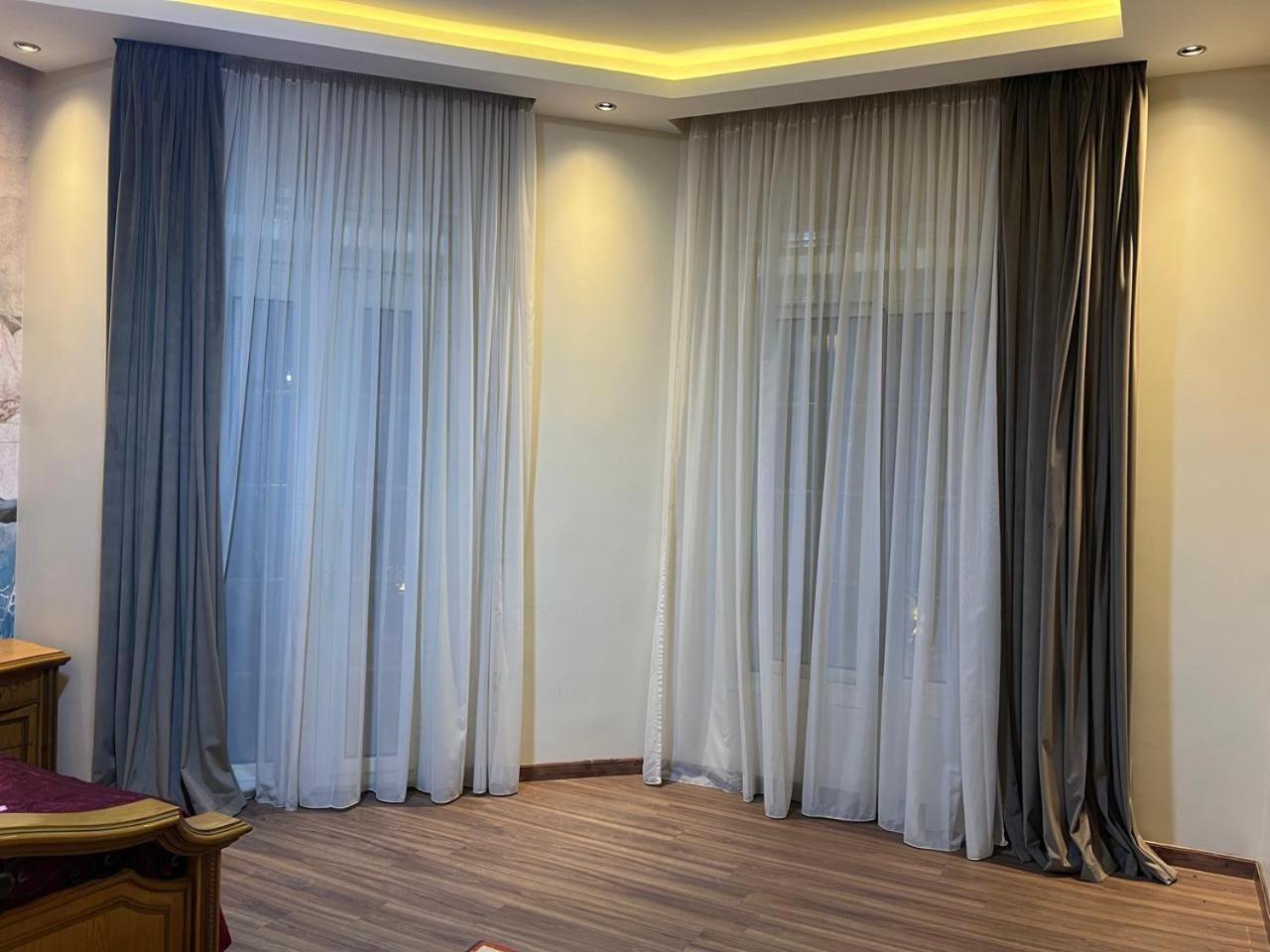 modern villa with coverable warm pool sheik zayed compound