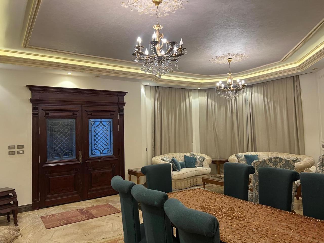 modern villa with coverable warm pool sheik zayed compound