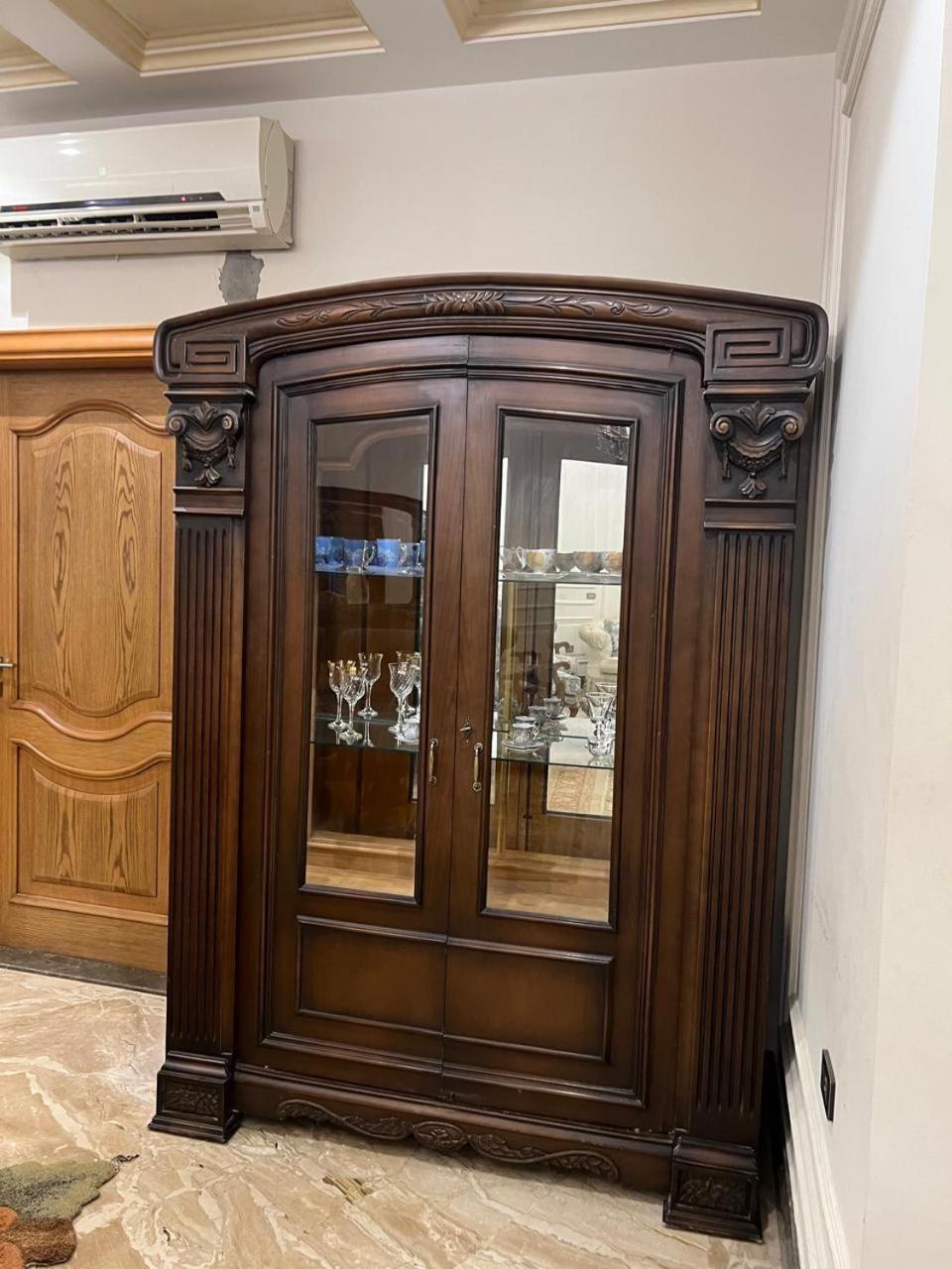 modern villa with coverable warm pool sheik zayed compound