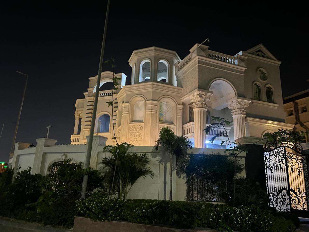modern villa with coverable warm pool sheik zayed compound