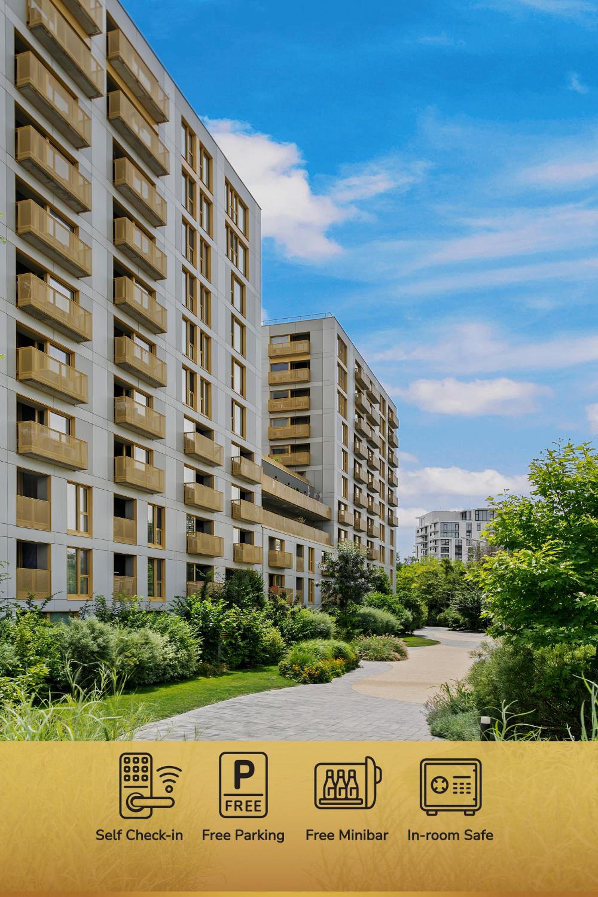 Mido Aviatie Park Apartments with Private Parking & Self Check-in view 4