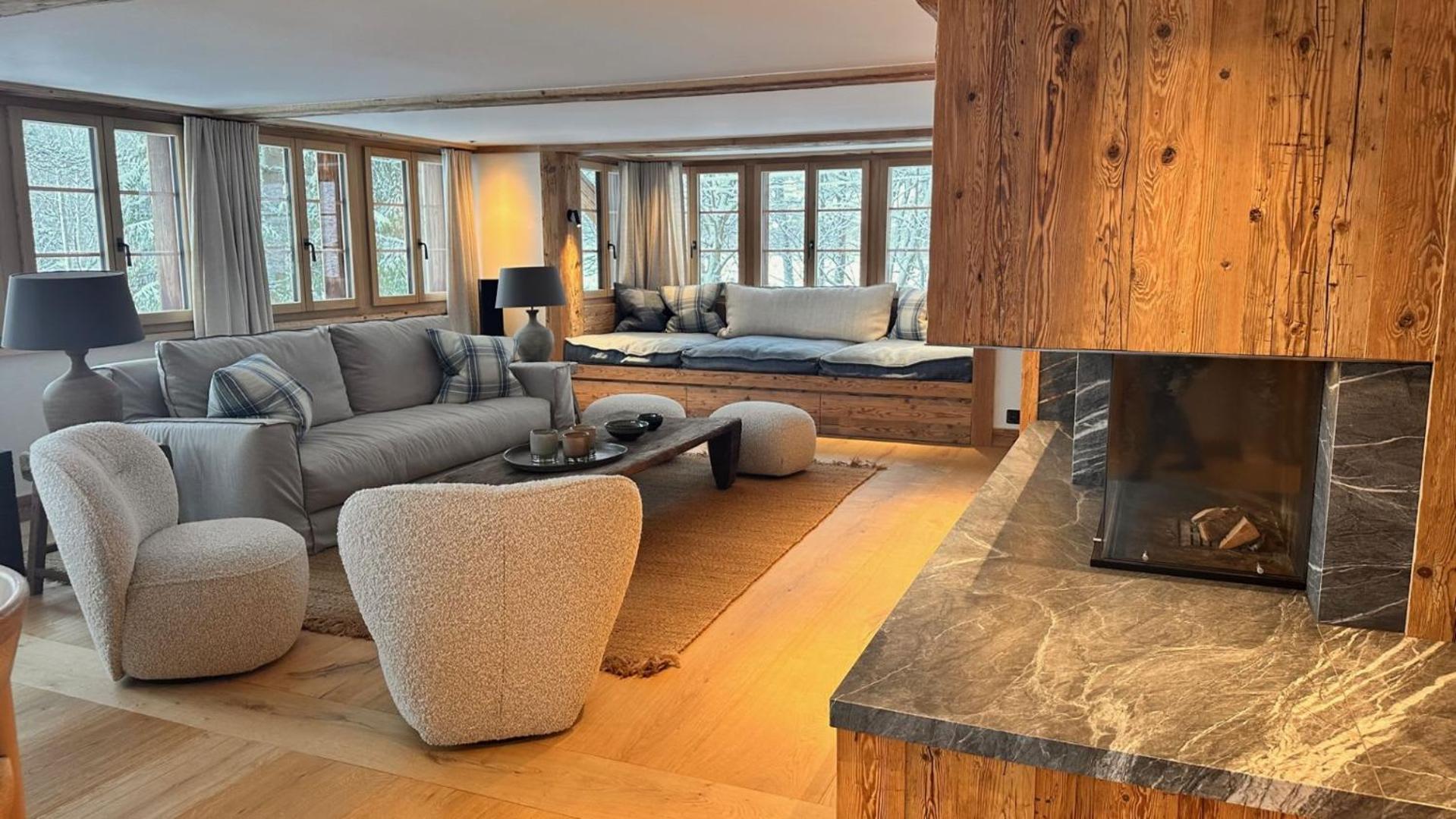 Chalet by the River in Gstaad With Sauna