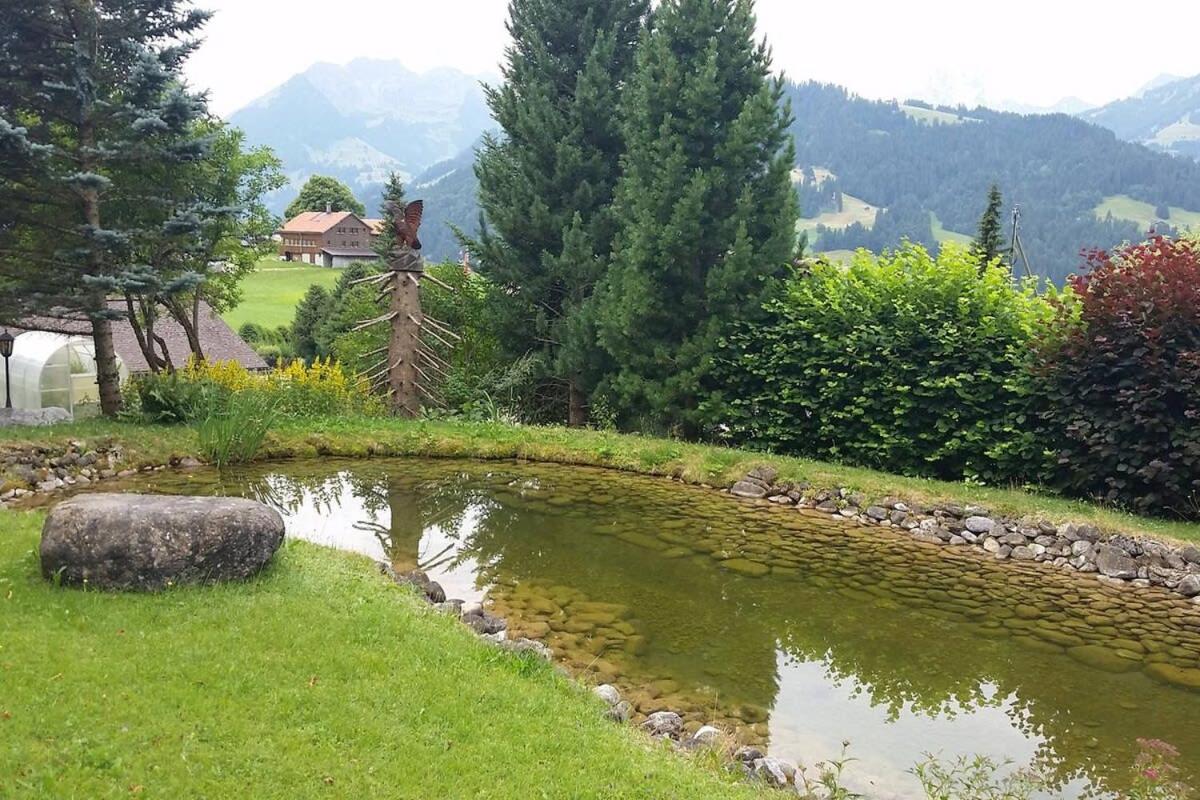 Gstaad Duplex Flat - Amazing Lake Chalet with pond