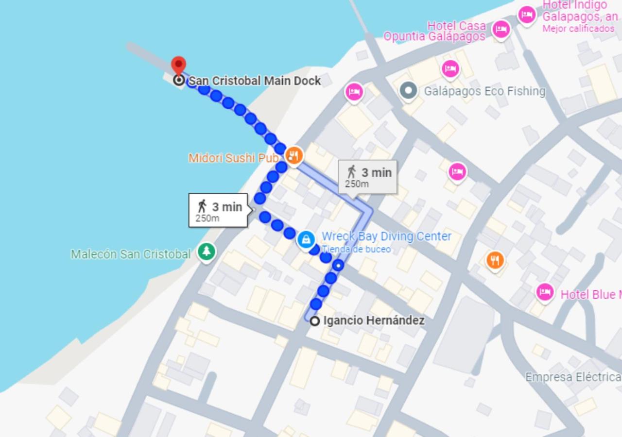 Apartment in San Cristóbal with 2 Bedrooms, 6 Beds, Living Room, Dining Room, Kitchen, Private Balcony, Terrace with Ocean View, Washer, Satellite Internet