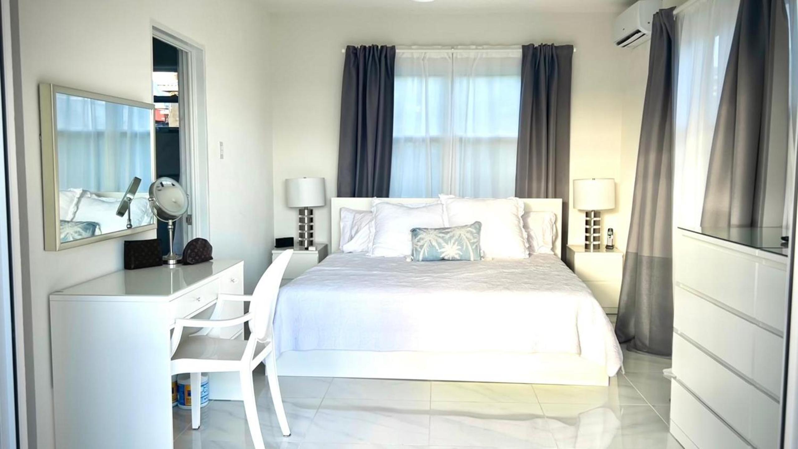 Kick back and relax in this calm, stylish space