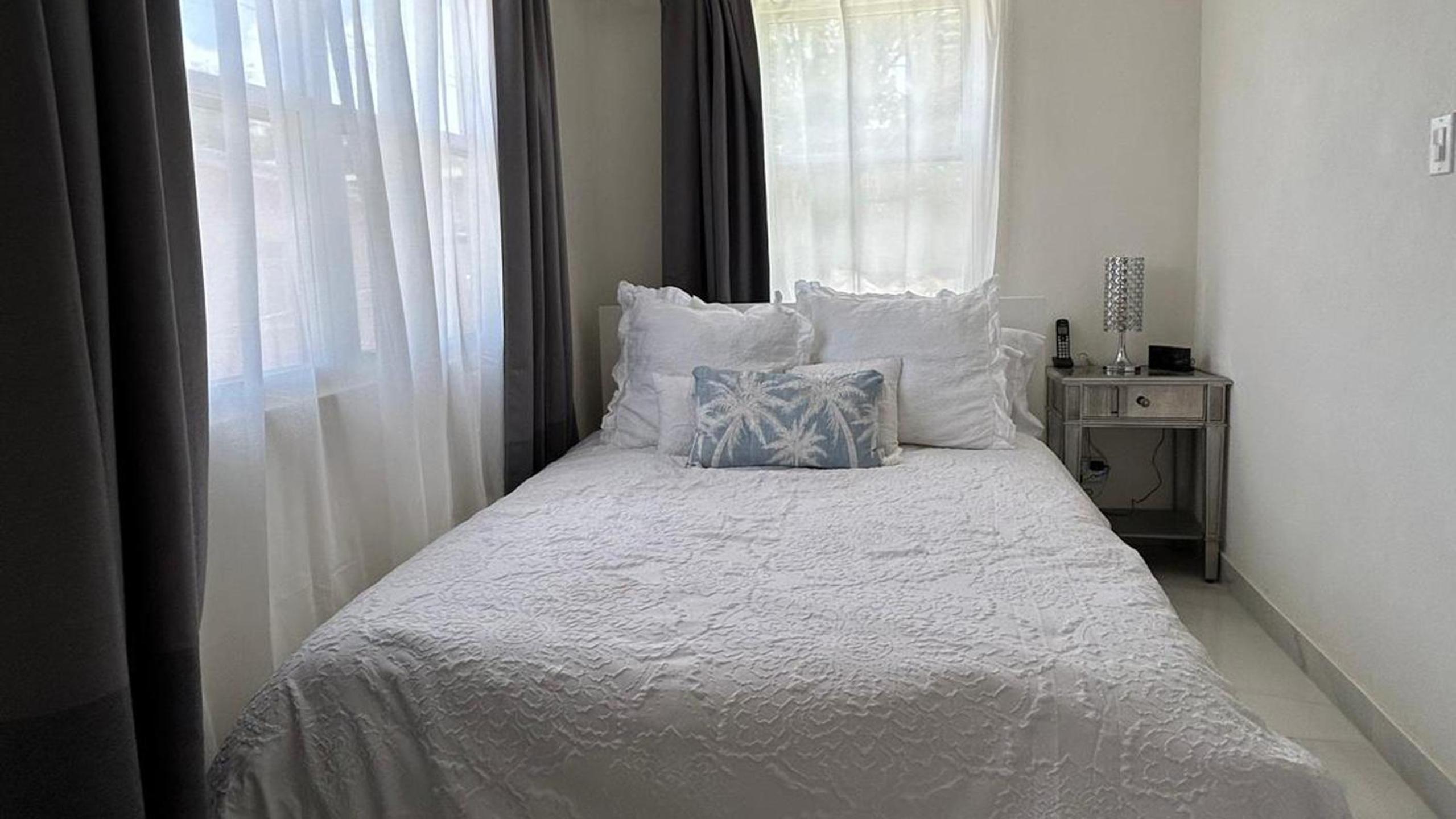 Kick back and relax in this calm, stylish space