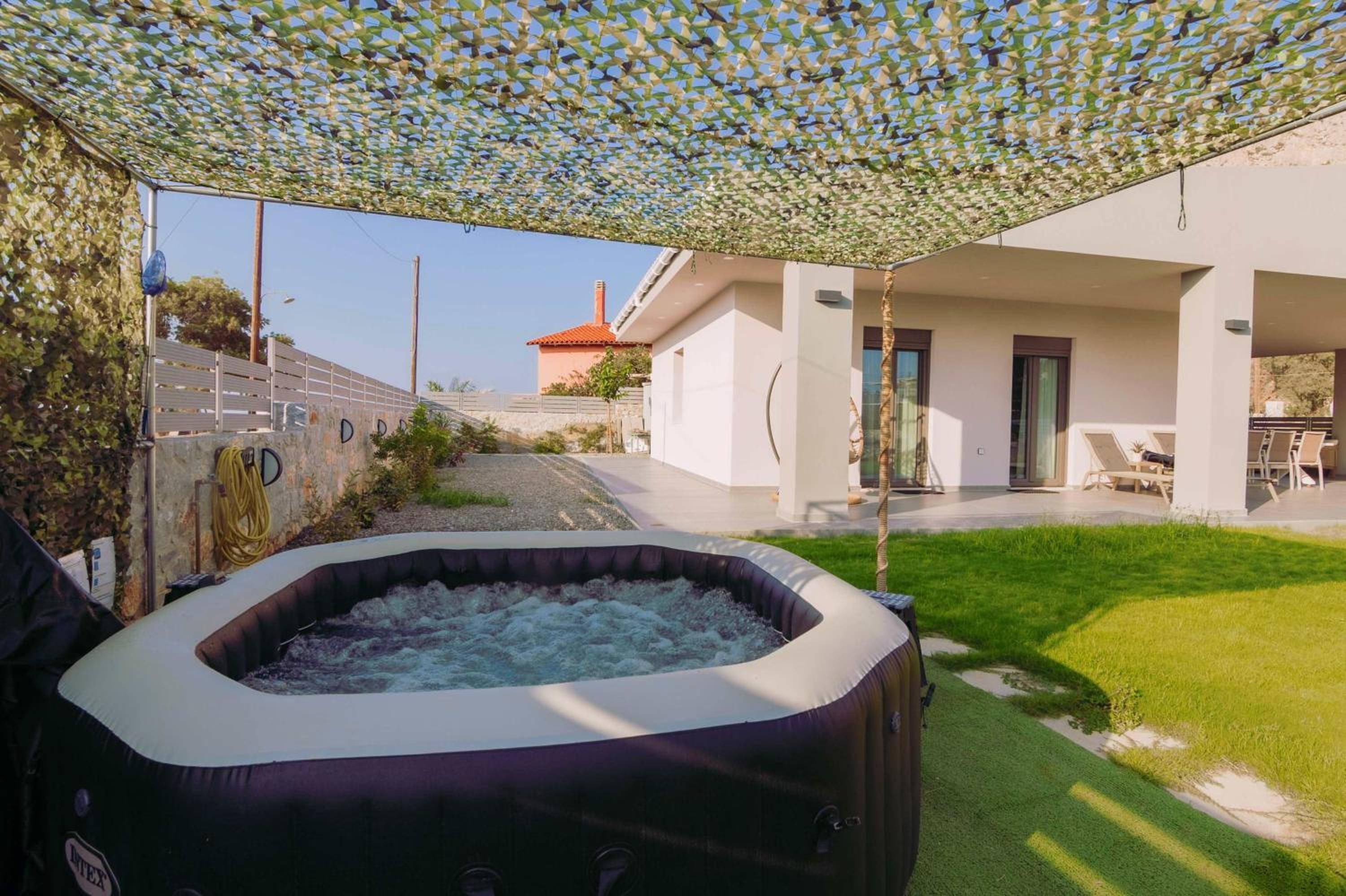 Blue Lagoon Villa en Stavros — recepcion & lobby